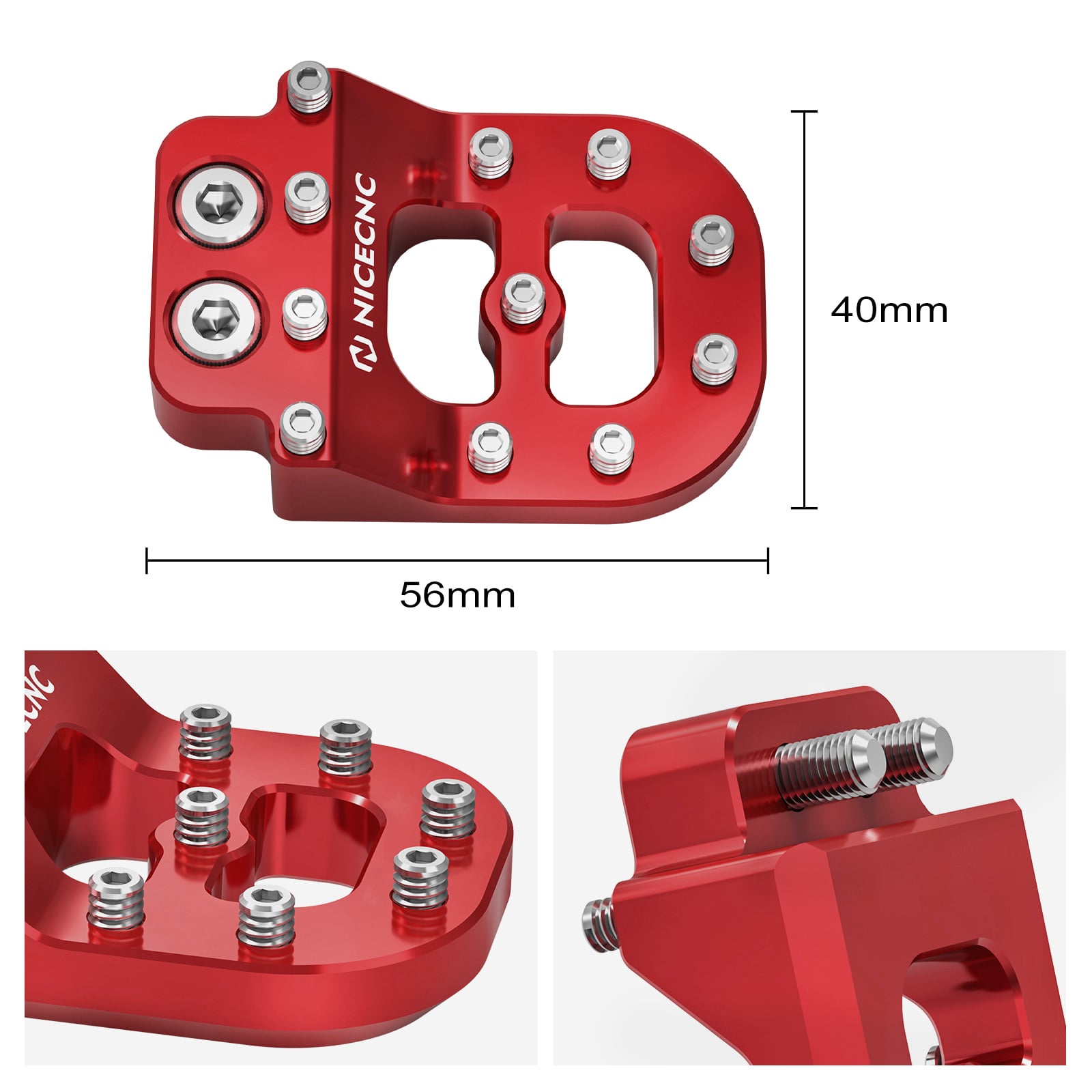 Dual Control Rear Brake Pedal Pad Tip For Husqvarna TC FC TE FE 701 Enduro SM