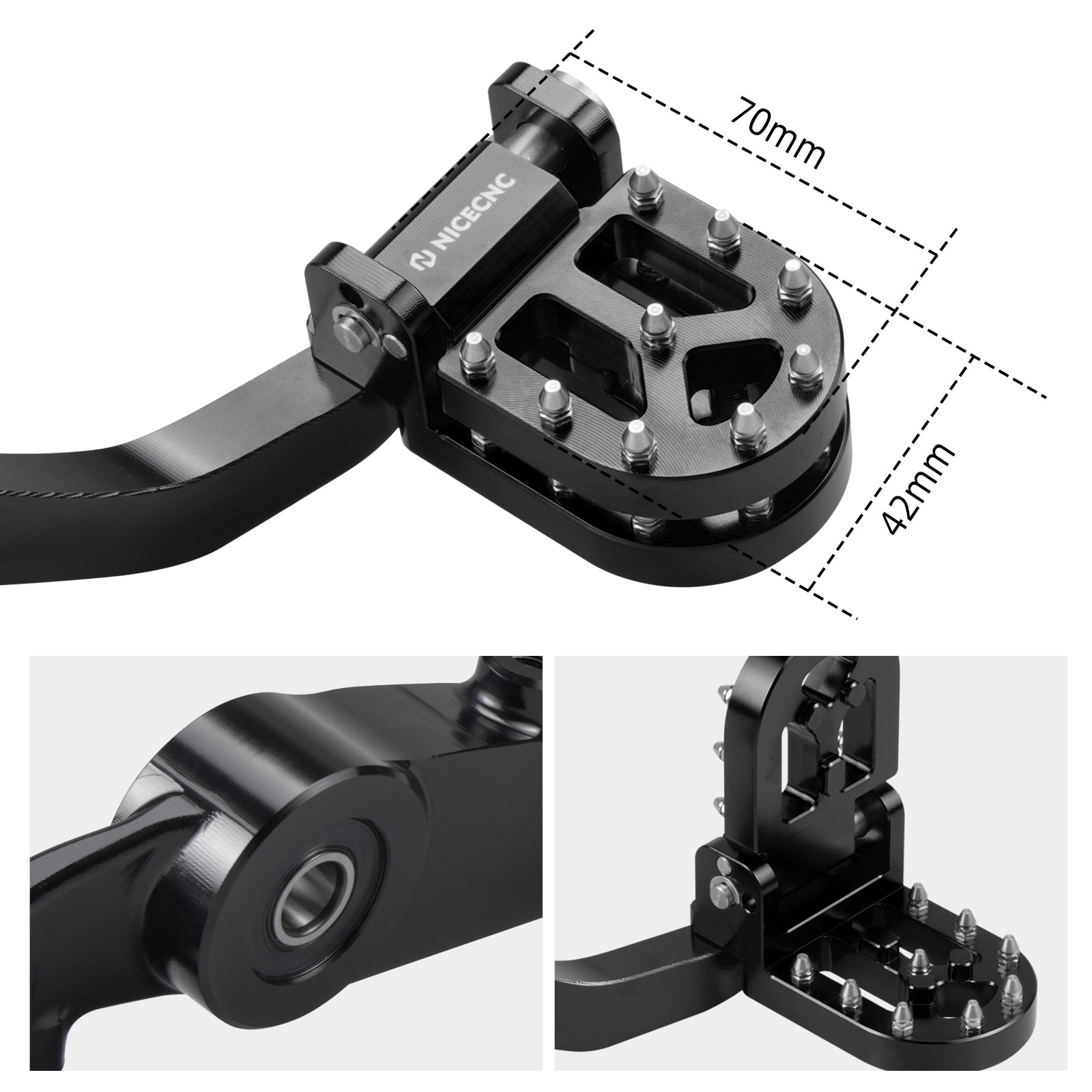 Adjustable Shift Lever + Rear Brake Pedal Lever For Husqvarna Norden 901 2022-2025