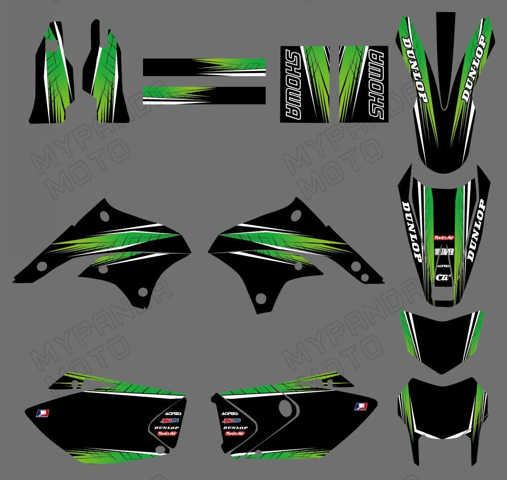 Graphic Decals Stickers Set For KAWASAKI KLX450 2008-2012