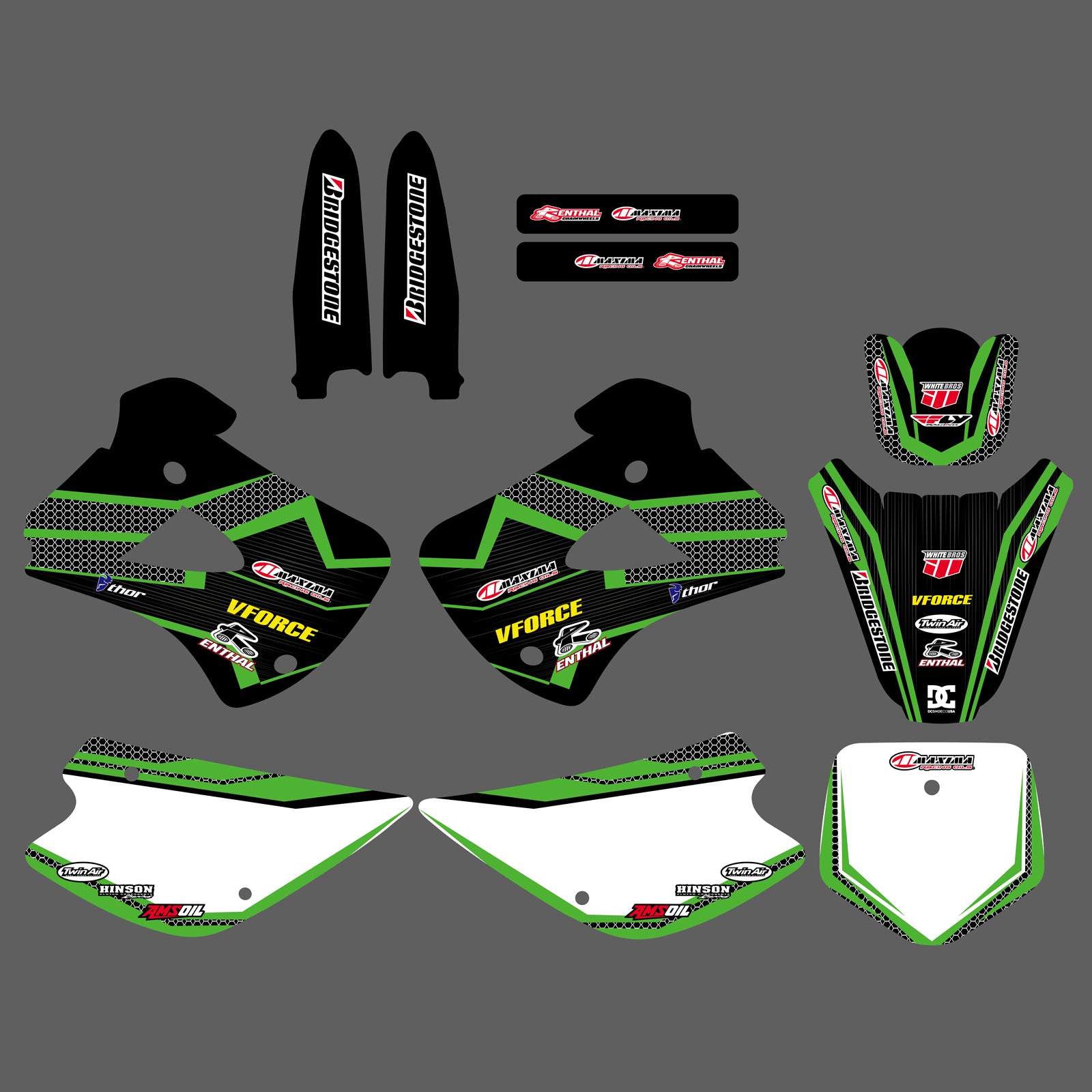 Graphics Kit For KAWASAKI KX85/KX100 2001-2013 Decals Stickers