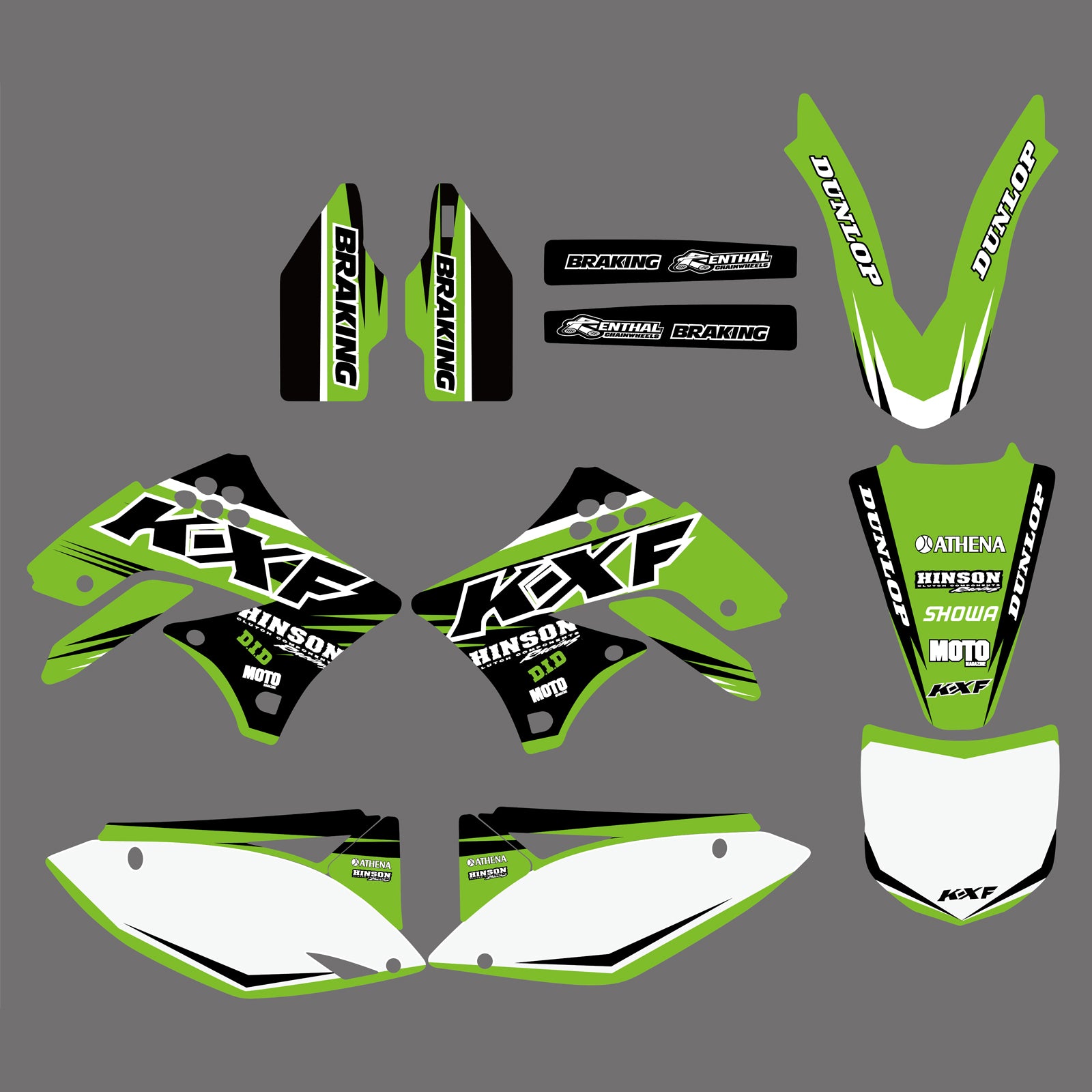 Team Graphics Backgrounds Decals Stickers For Kawasaki KXF 250 KX250F 2009-2012