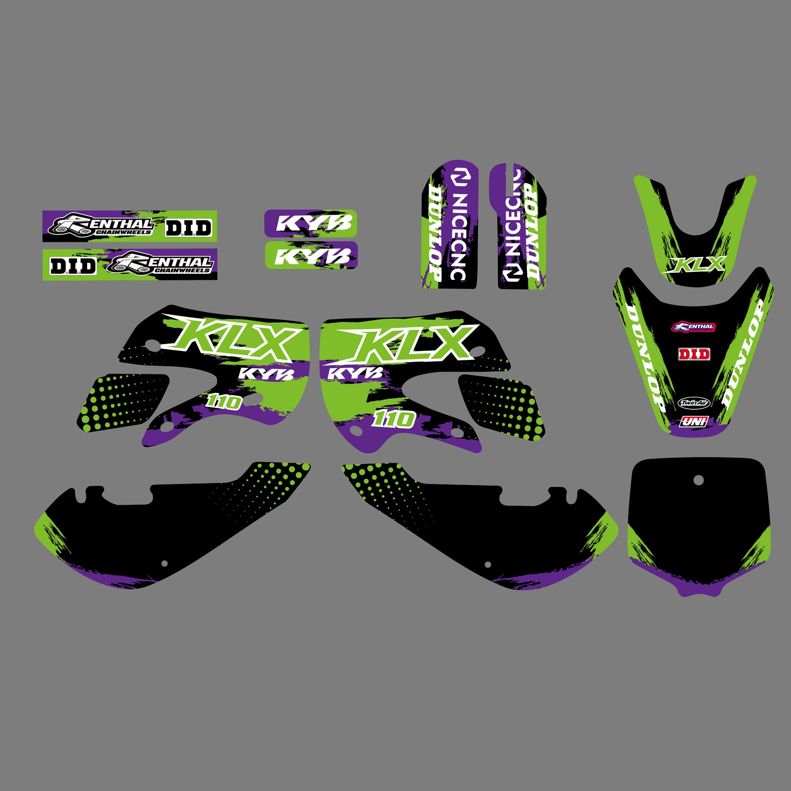 Team Graphics Decals Stickers Kits For Kawasaki KX65 2000-2013