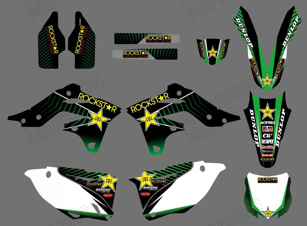 Graphic Decals Stickers Set For KAWASAKI KXF250 2013-2014