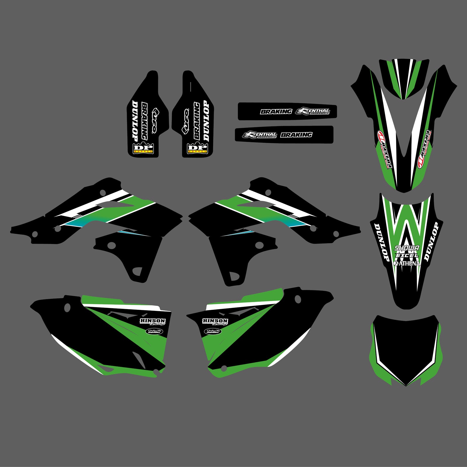 Graphic Decals Stickers Set For KAWASAKI KXF250 2013-2014