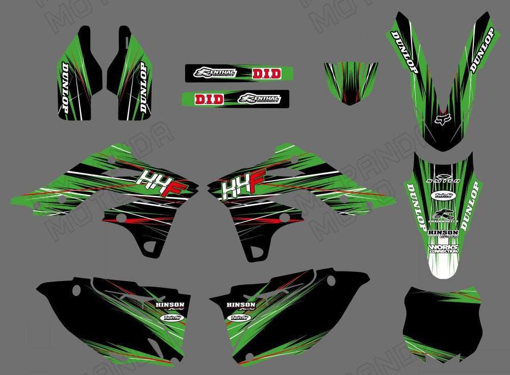 Graphic Decals Stickers Set For KAWASAKI KXF250 2013-2014