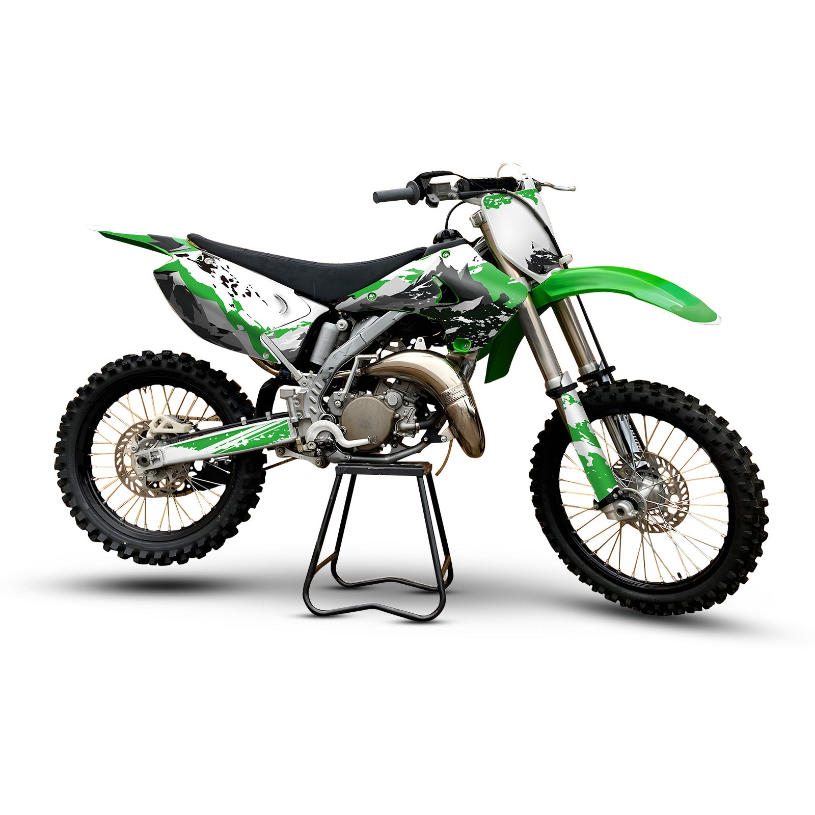 Motorcycle Full Graphics Decals Stickers Set For KAWASAKI KX125 / KX250 2003-2012