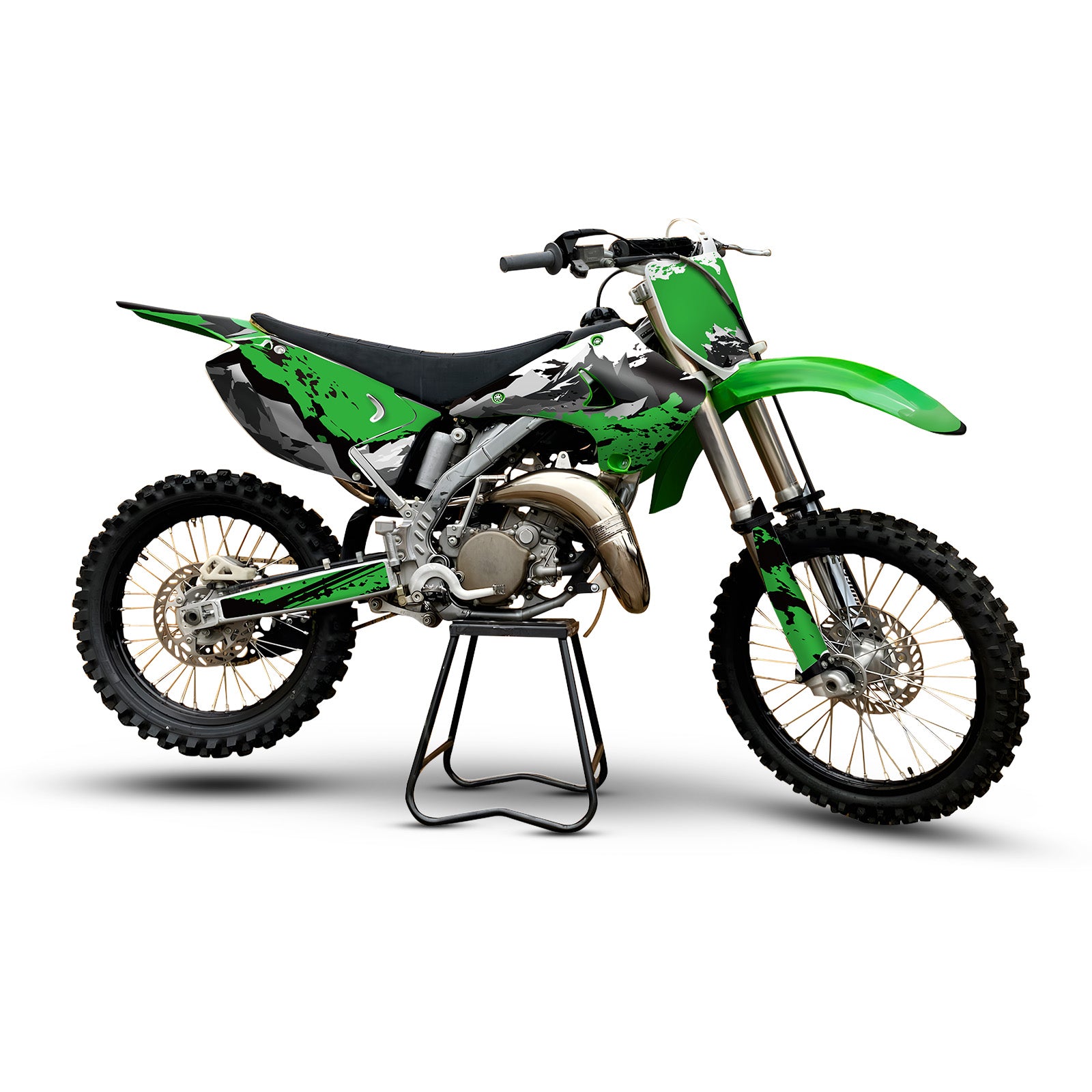 Motorcycle Full Graphics Decals Stickers Set For KAWASAKI KX125 / KX250 2003-2012