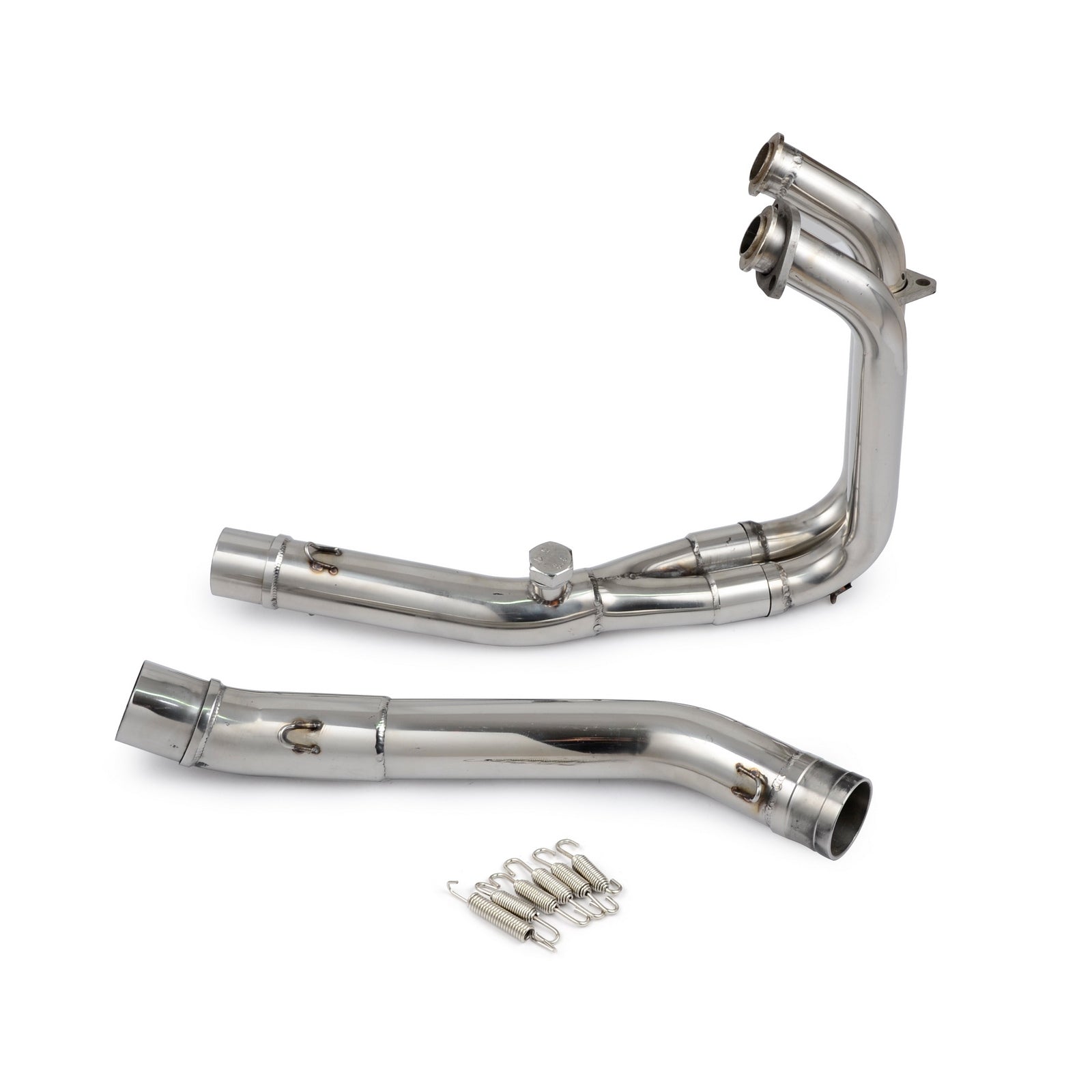 Motorcycle Slip On Exhaust Header Down & Mid Pipe For Kawasaki Ninja 250R 2008-2012