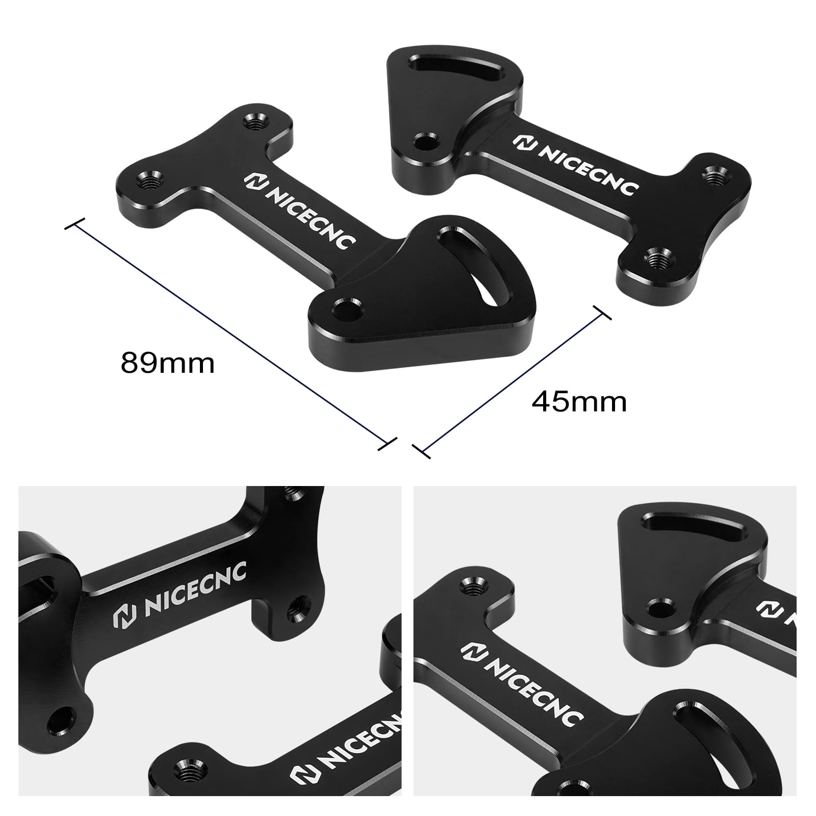 Windscreen Risers Windshield Brackets For Kawasaki KLR650 2022-2024