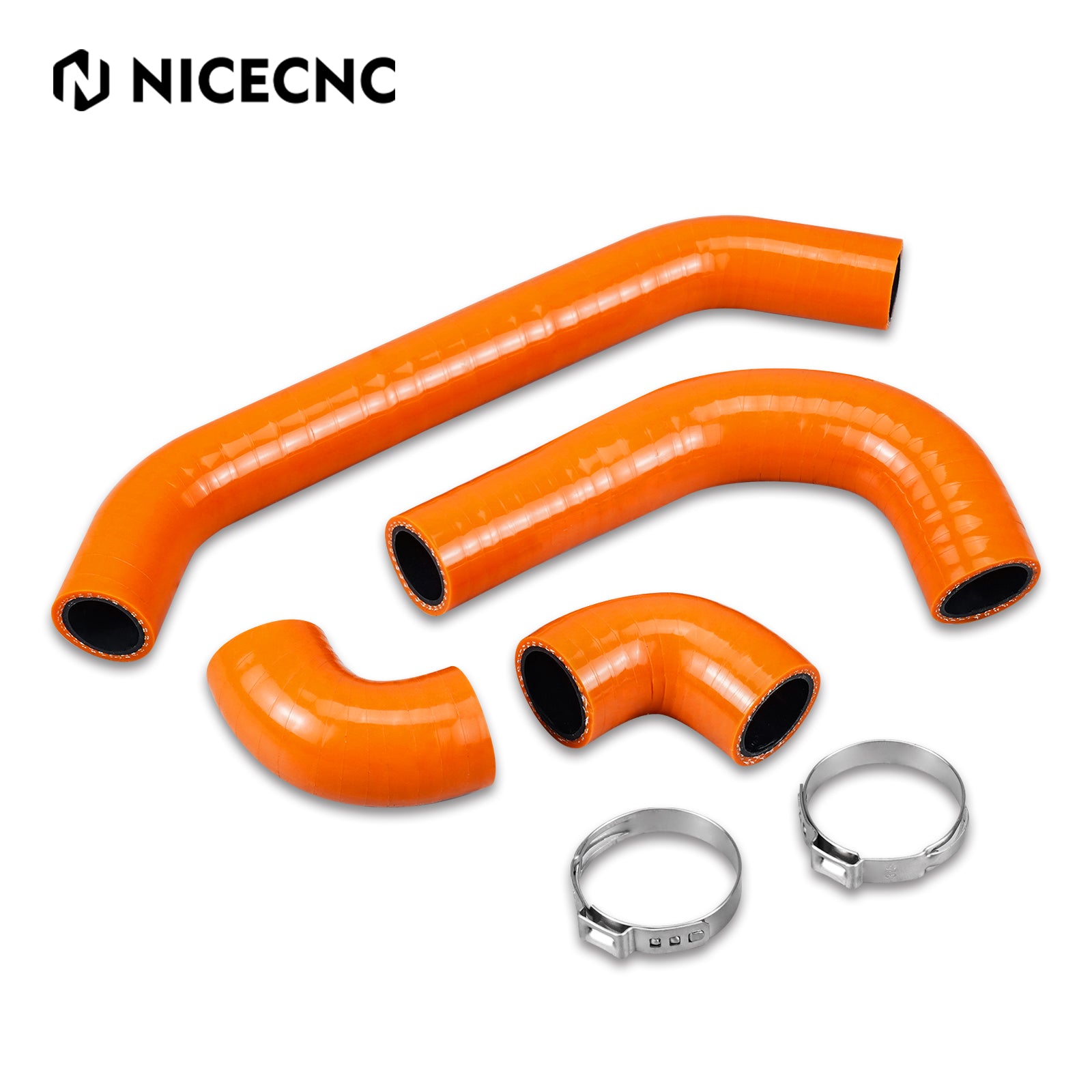 Silicone Radiator Coolant Hose Clamps Kit For KTM Husqvarna GasGas 250-300 2023-2024