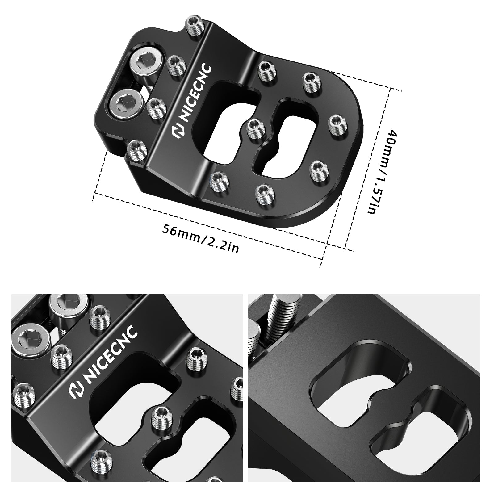 Dual Control Stepped Rear Brake Pedal Pad For Husqvarna TC FC TE FE 701 Enduro SM