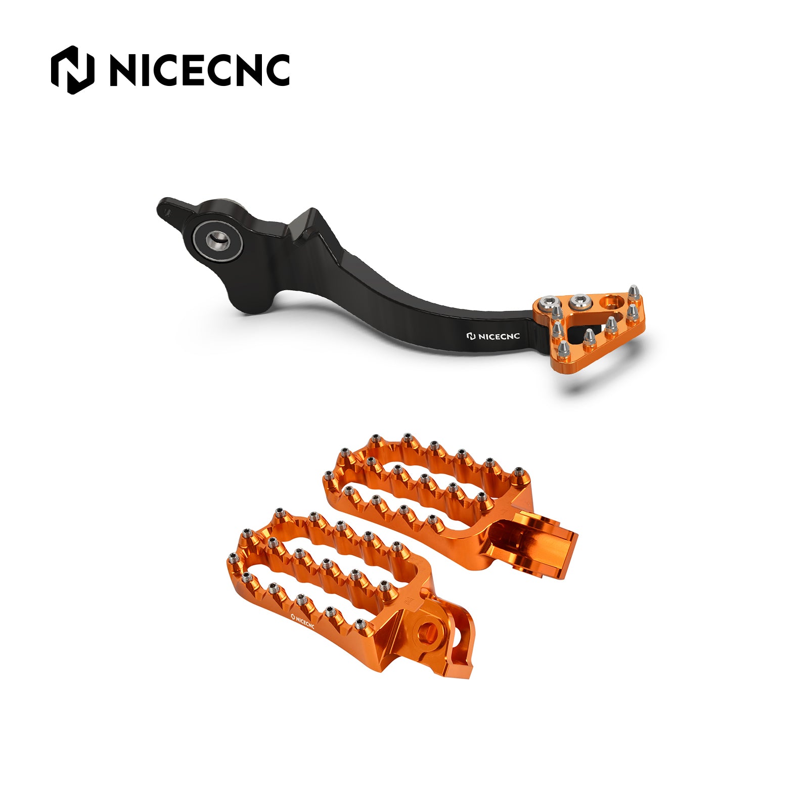Rear Brake Pedal Lever + Enlarged Foot Pegs For Husqvarna 701 Enduro SM 2016-2019
