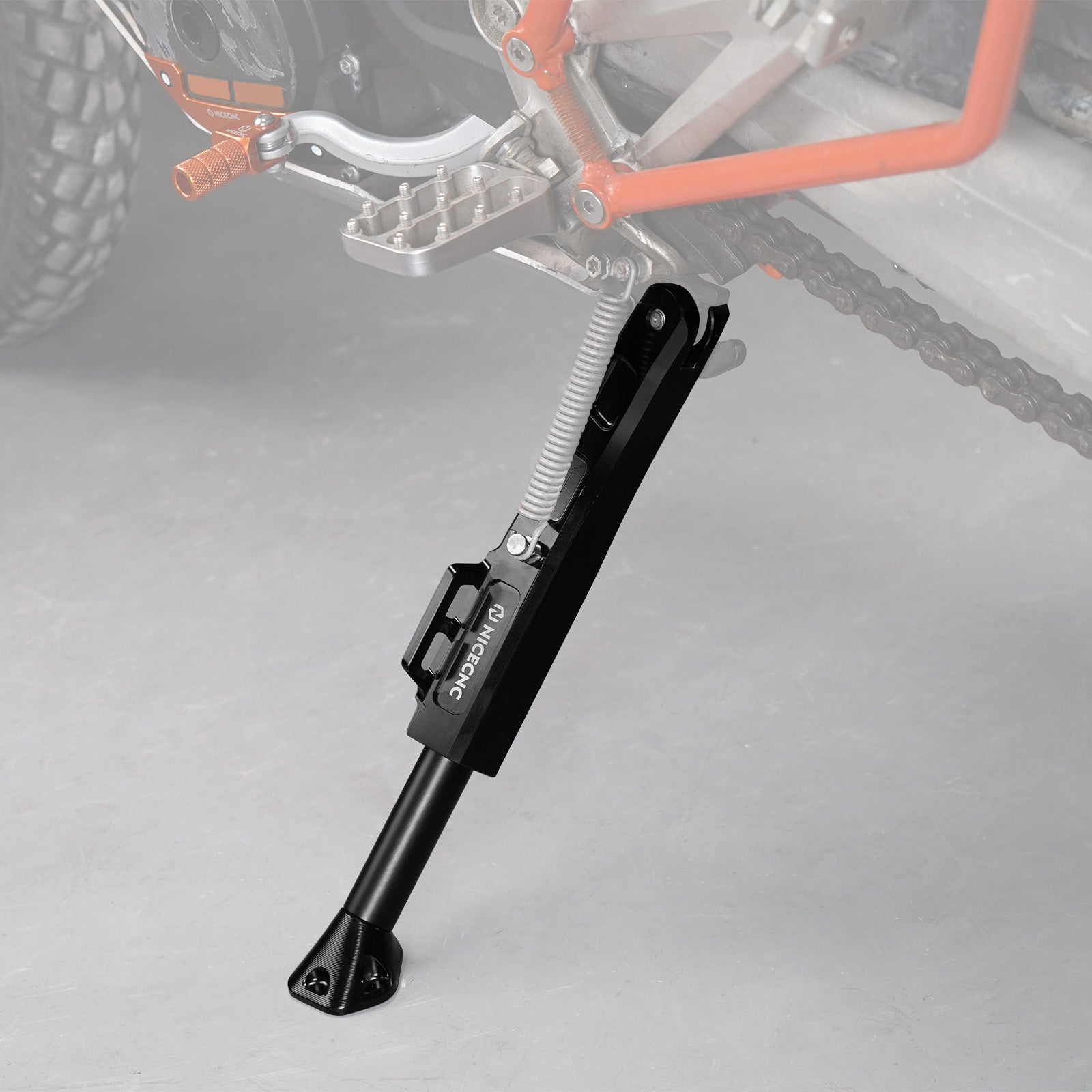 Adjustable Kickstand + Lower Larger Footpegs For KTM 690 Enduro SMC R 2008-2024