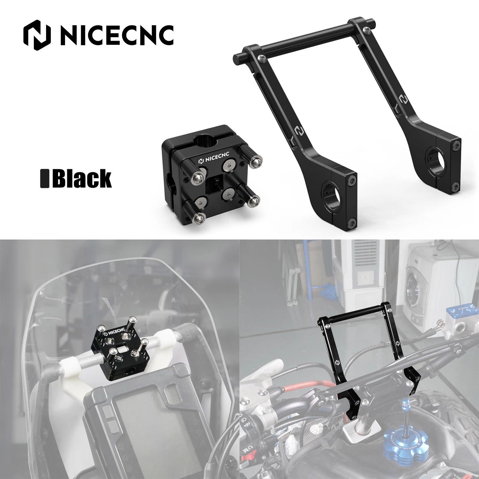 Roadbook Mounting Arms + GPS Holder Bar Clamp For Beta 125 200 250 300 350 390 430 RR