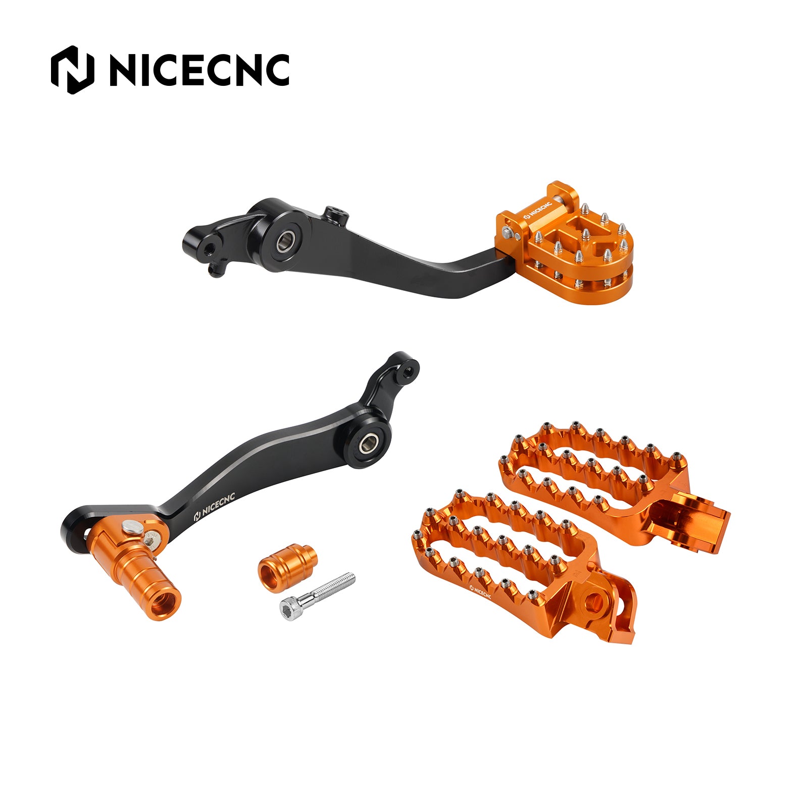 Enlarged Foot Pegs + Shift Lever + Dual Rear Brake Pedal For KTM 790 890 ADV 21-25