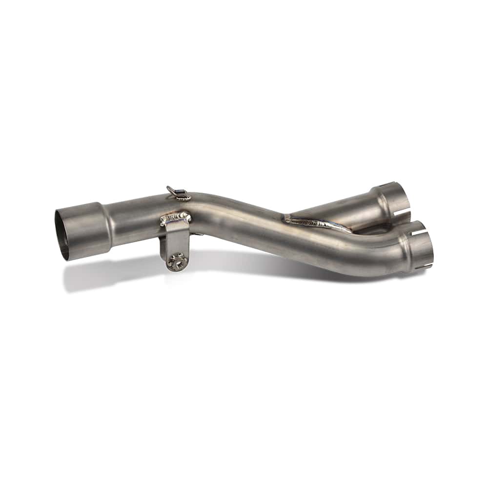 2-into-1 Exhaust Titanium Alloy Exhaust Pipe with 2 Gaskets for KTM 950/990 Adventure