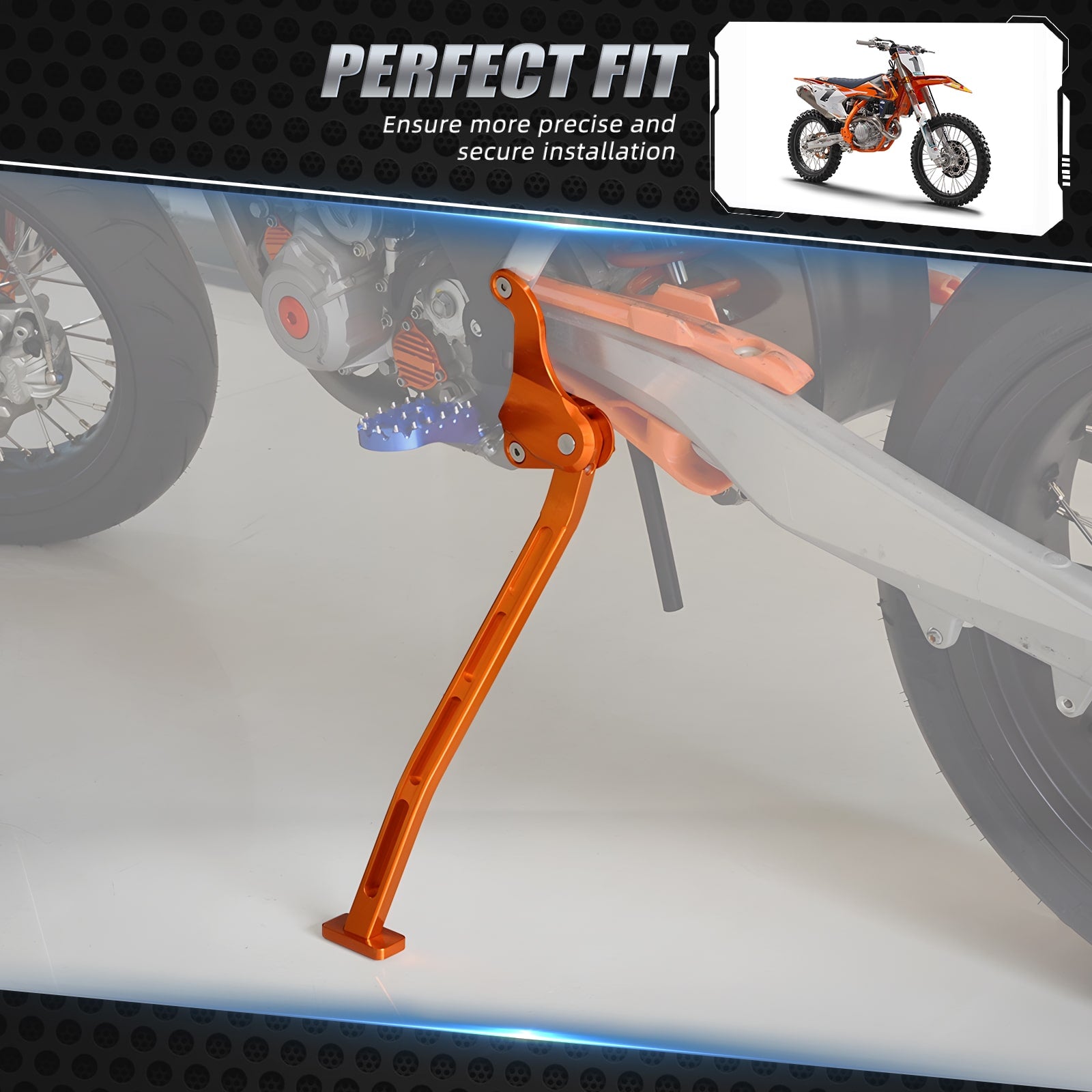 Kickstand Kick Side Stand & Spring For KTM 125-450 SX SXF 2011-2015