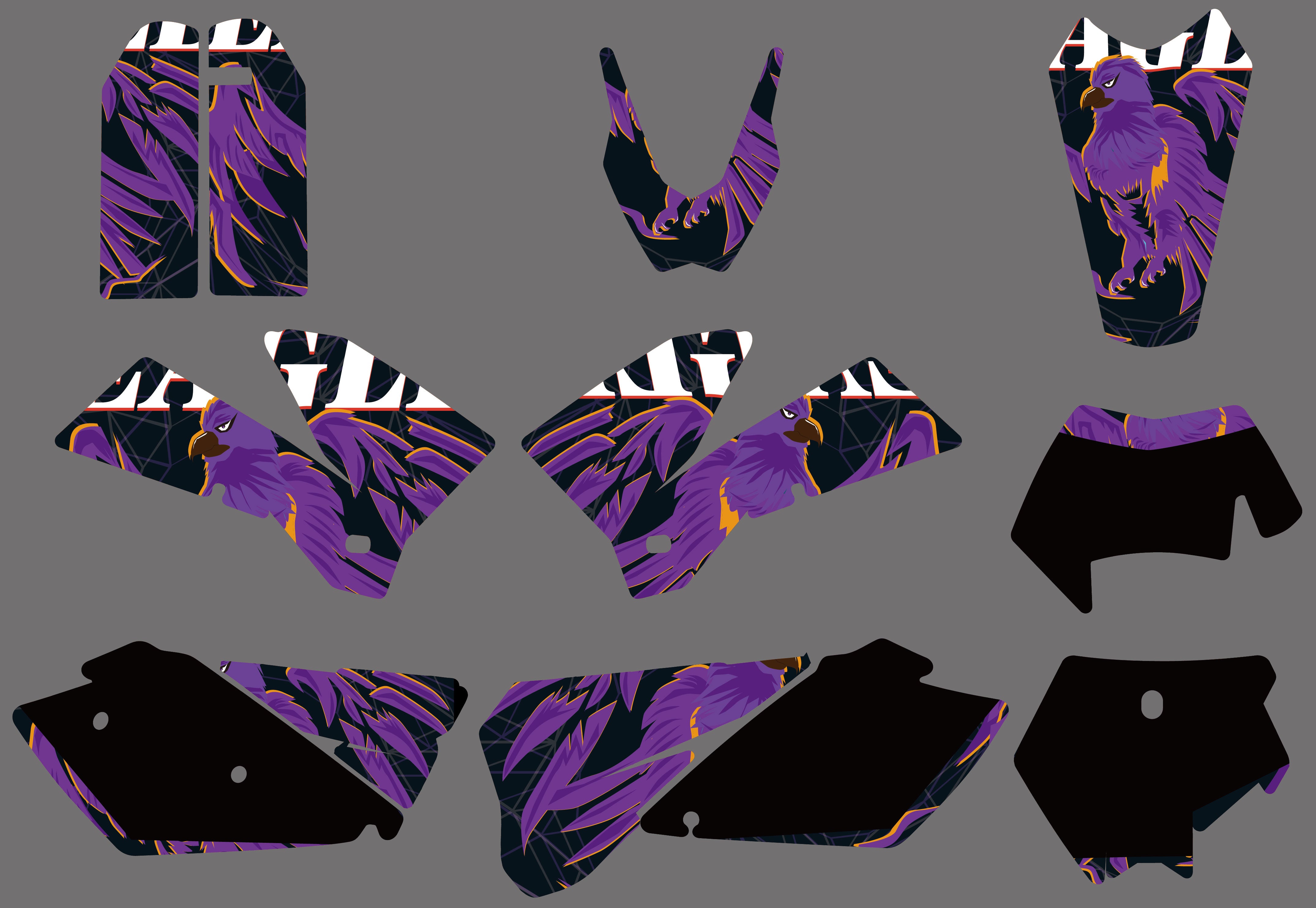 Motorcycle Graphics Decals Stickers For KTM EXC 2005-2007