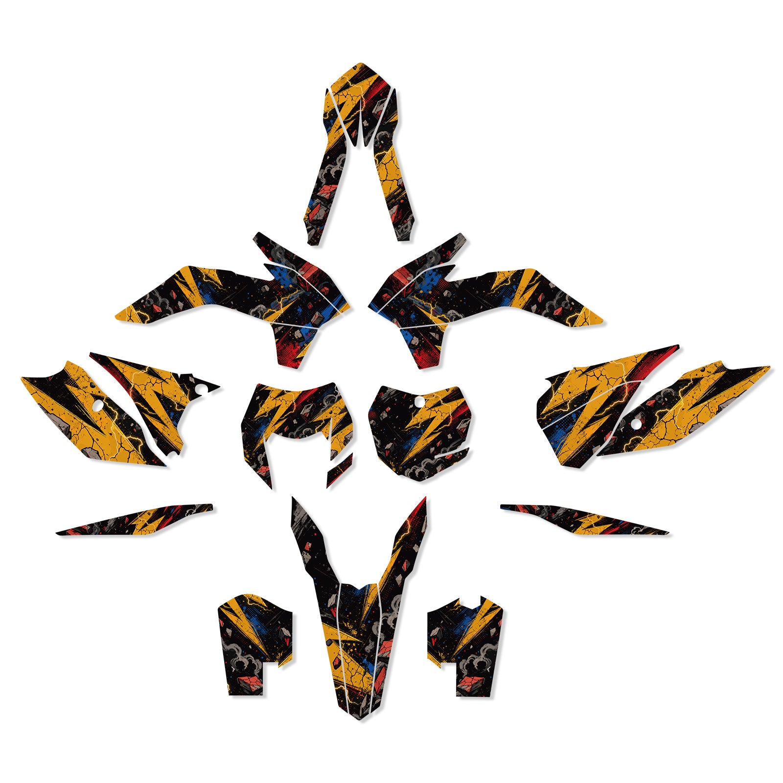Motorcycle Graphics Decals Stickers Kit For KTM EXC/XC-W/XCF-W 2014-2016