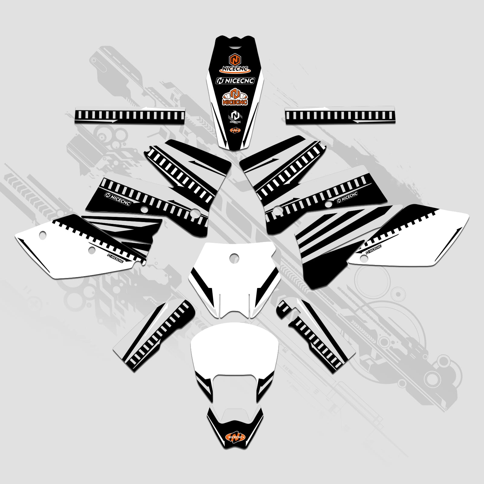 Full Graphics Decals Stickers Kit For KTM SX 2005-2006