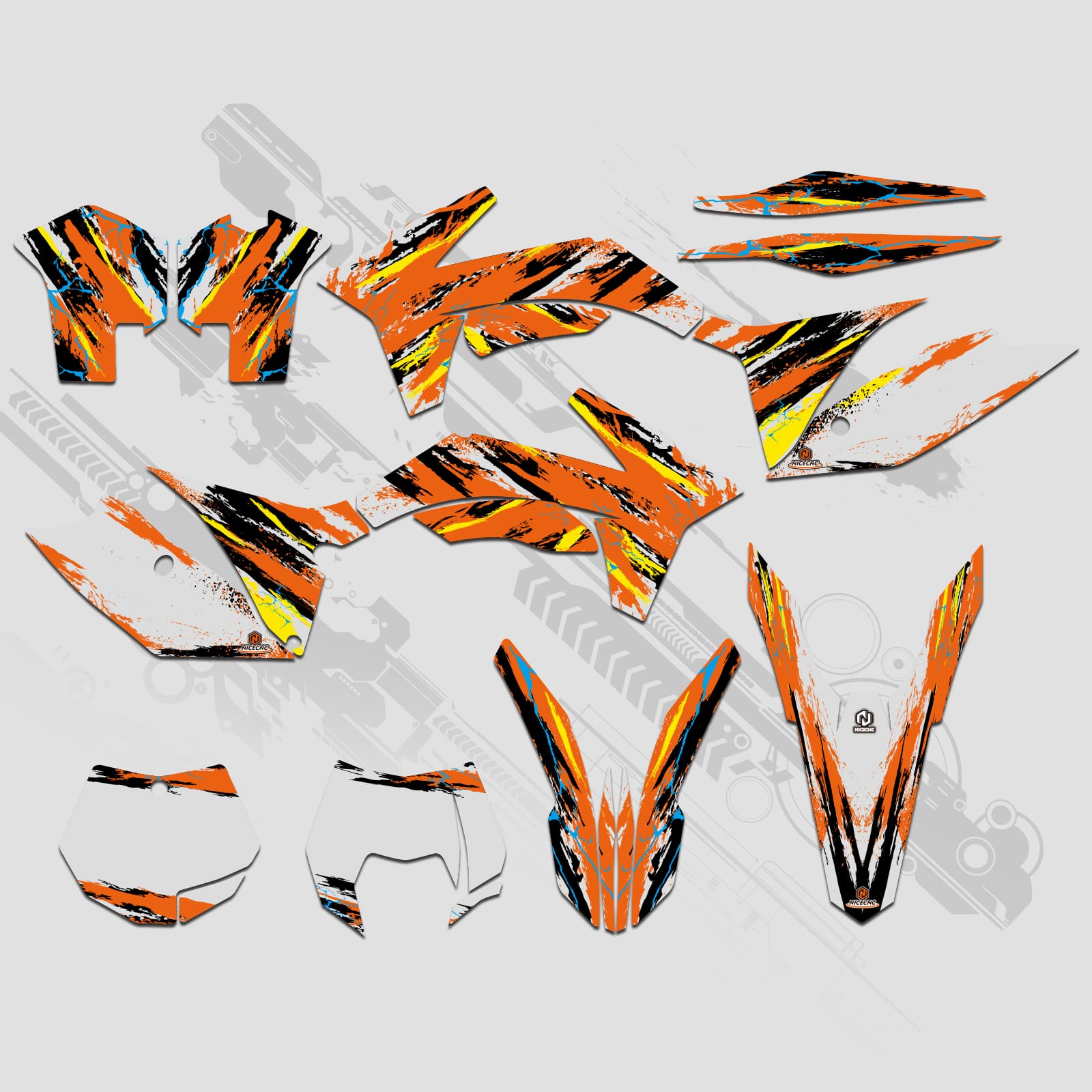 Motorcycle Full Graphics Decals Stickers Set For KTM SX 2011-2012 XCW 2013