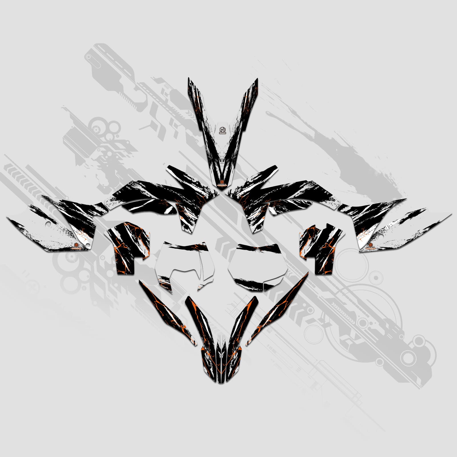 Motorcycle Full Graphics Decals Stickers Set For KTM SX 2011-2012 XCW 2013