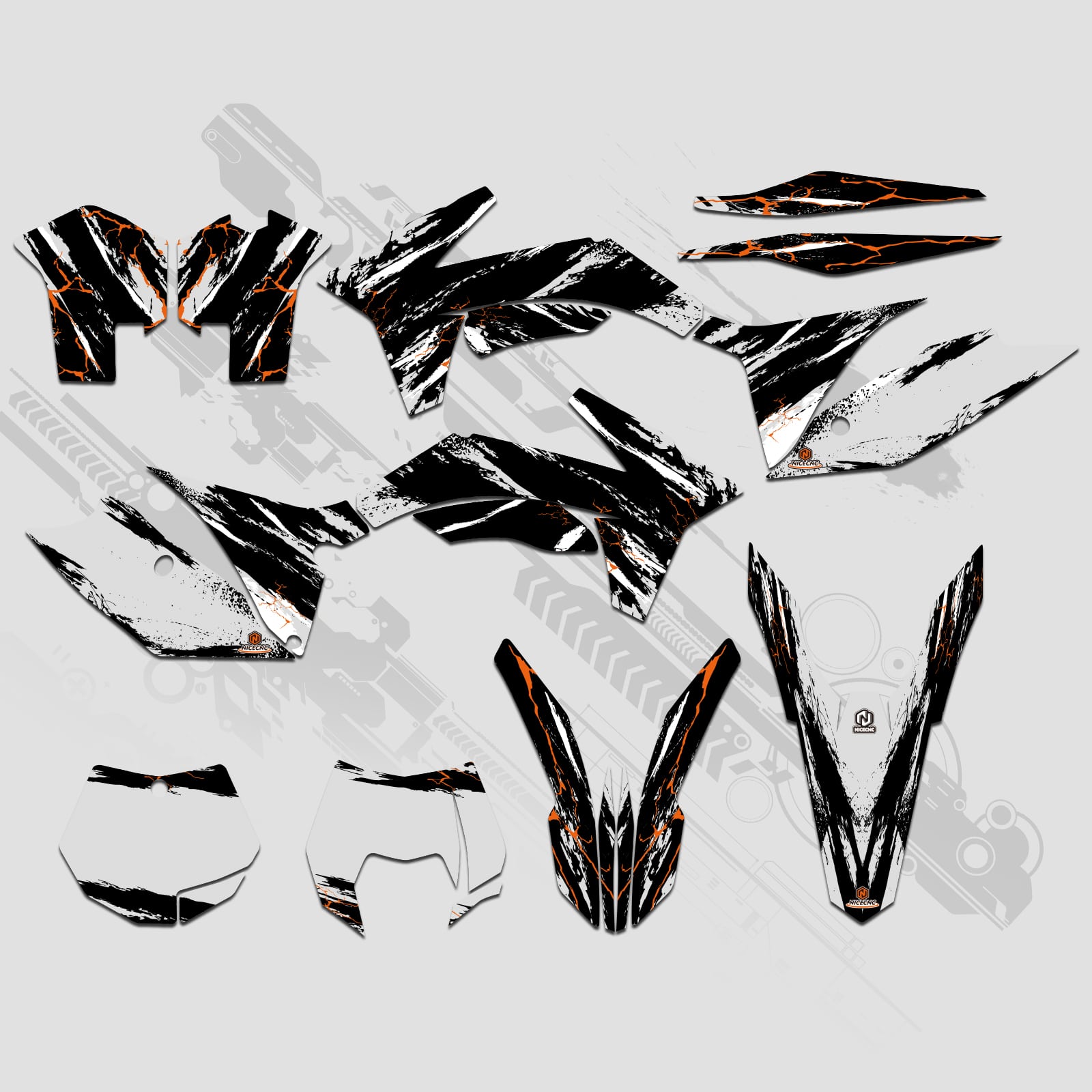 Motorcycle Full Graphics Decals Stickers Set For KTM SX 2011-2012 XCW 2013