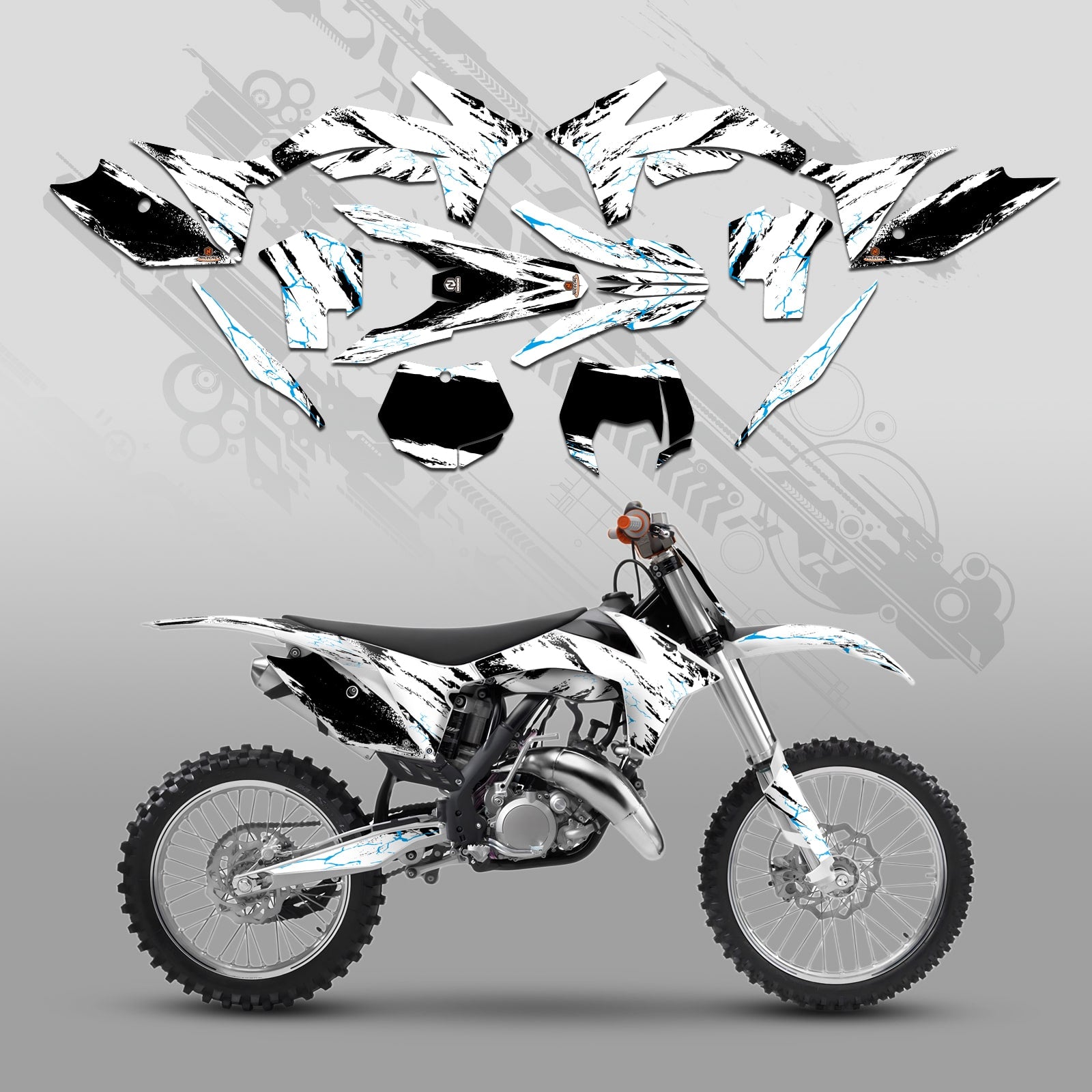 Motorcycle Full Graphics Decals Stickers Set For KTM SX 2011-2012 XCW 2013
