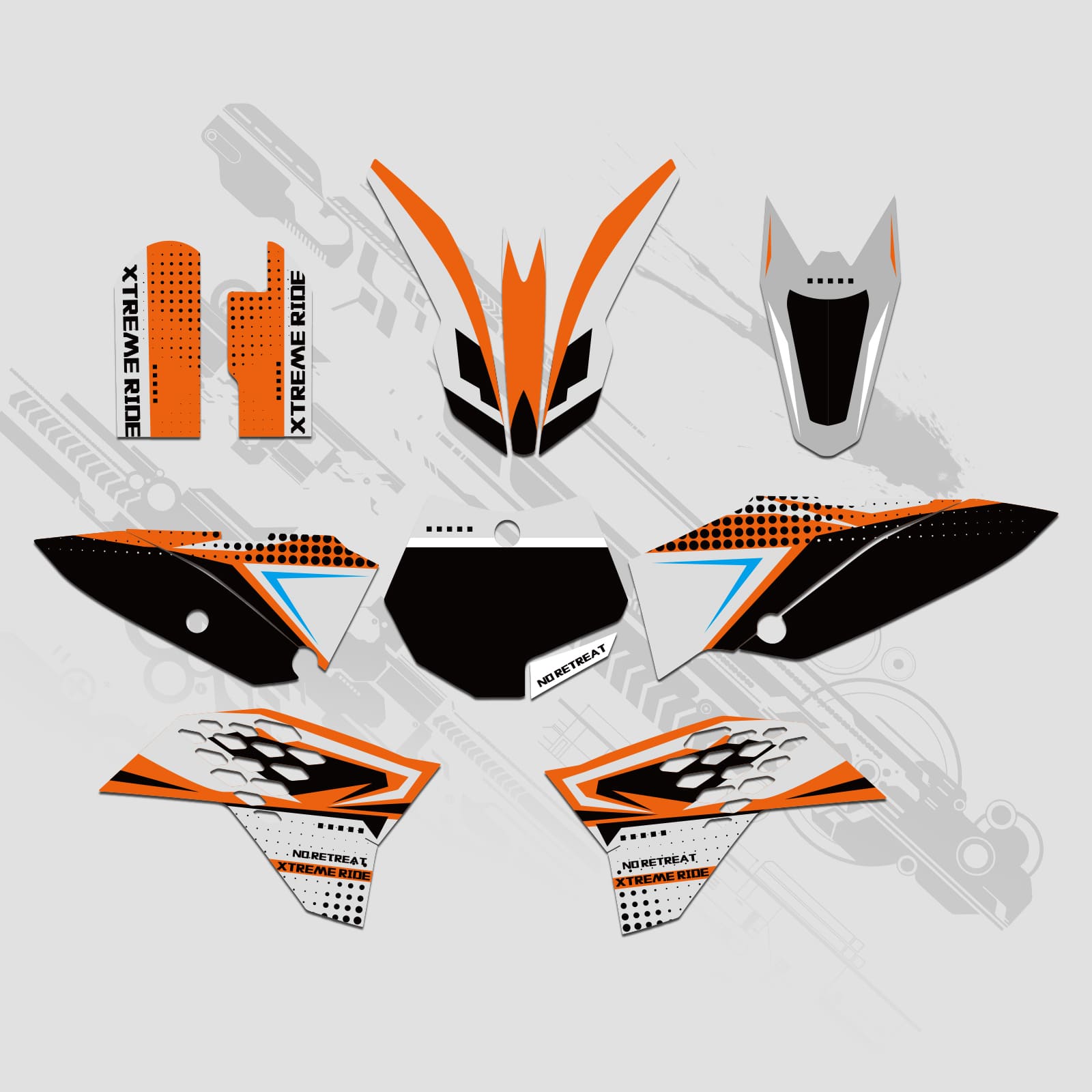 Full Graphics Decals Stickers Kit For KTM SX65 2009-2015