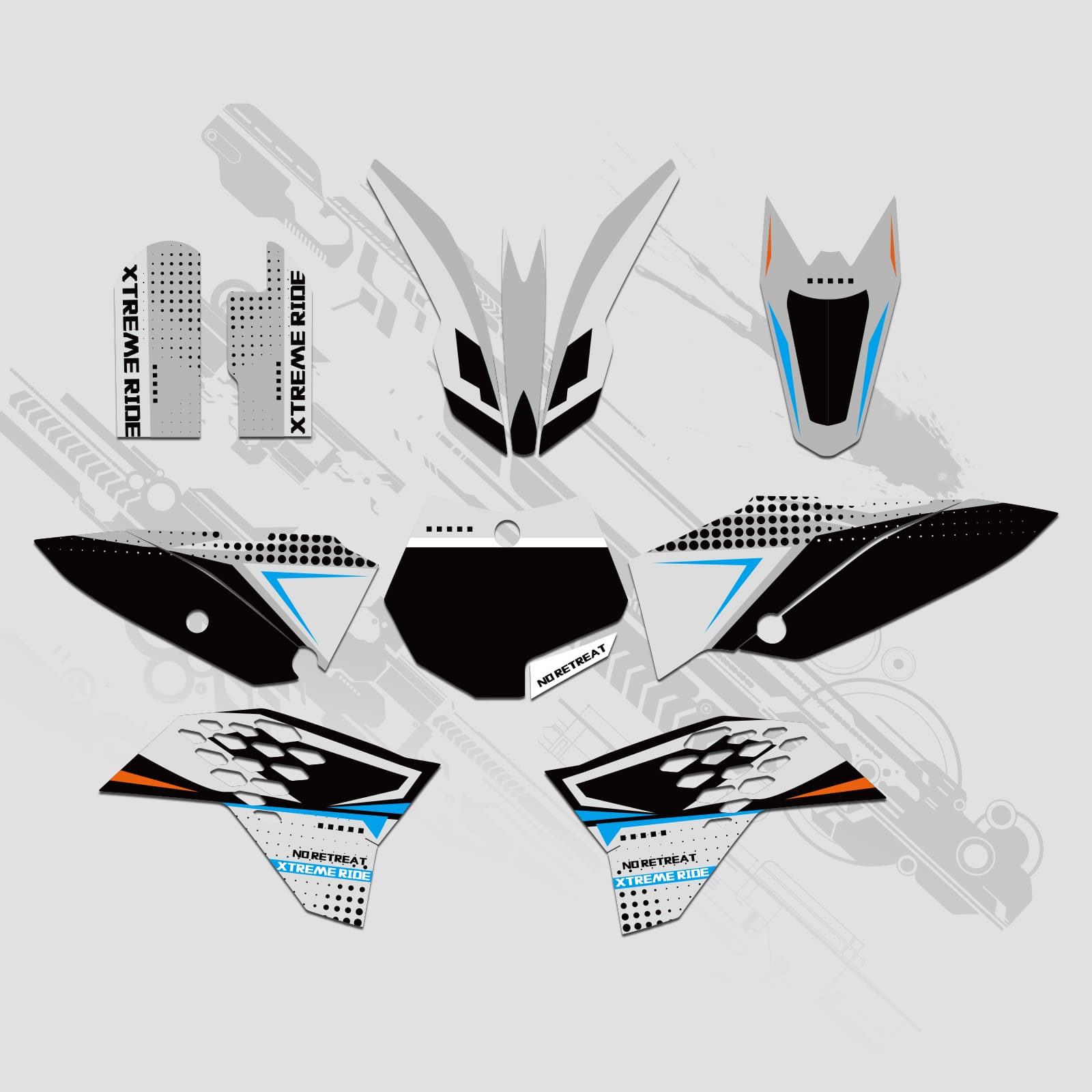 Full Graphics Decals Stickers Kit For KTM SX65 2009-2015