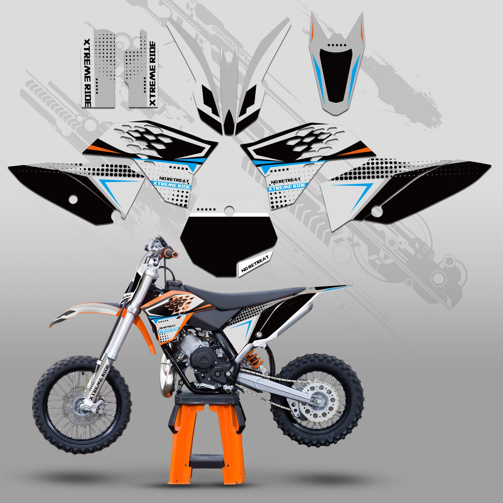 Full Graphics Decals Stickers Kit For KTM SX65 2009-2015
