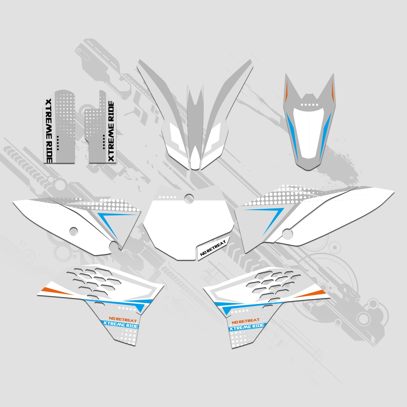 Full Graphics Decals Stickers Kit For KTM SX65 2009-2015