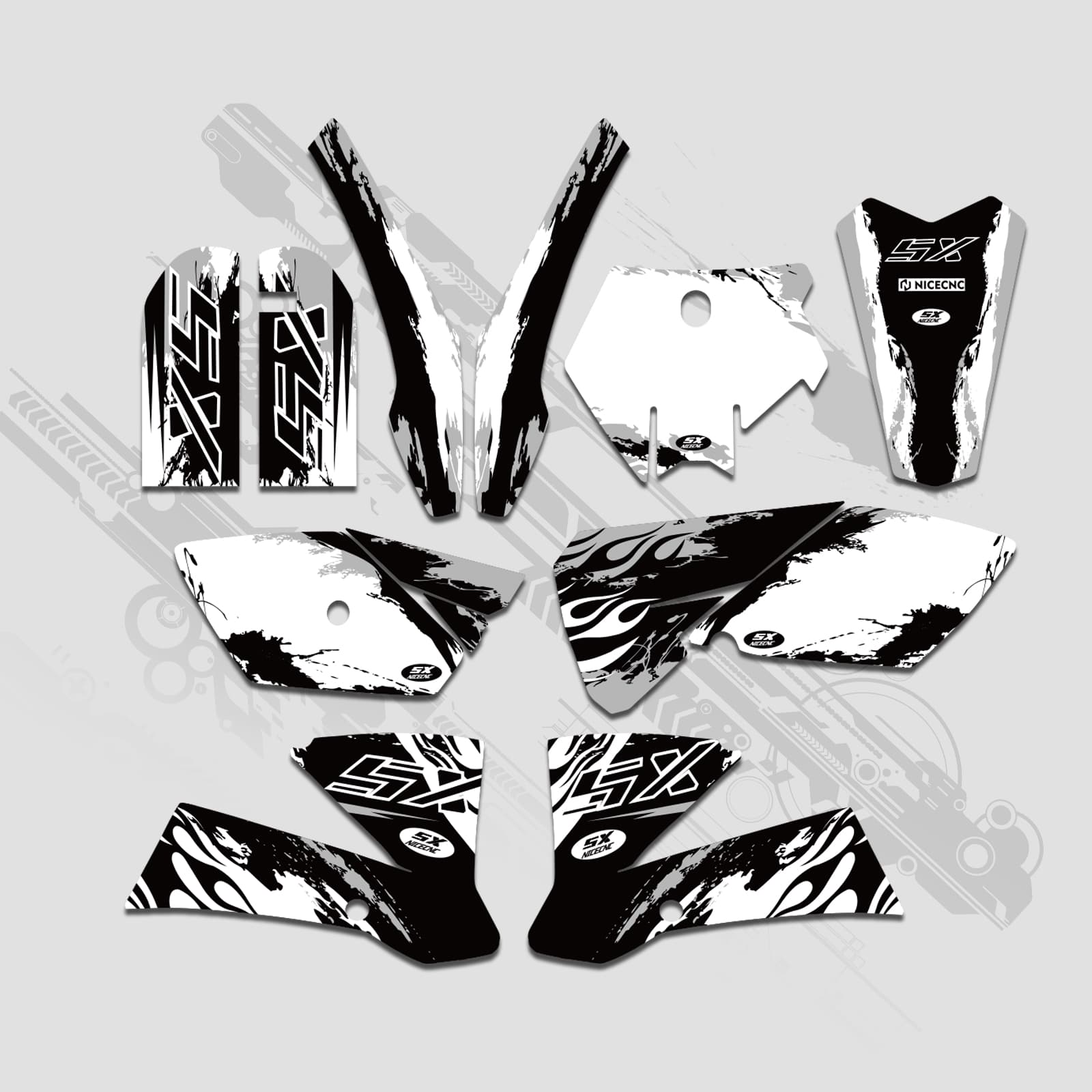 Full Graphics Decals Stickers Kit For KTM SX 85-105 2003-2005