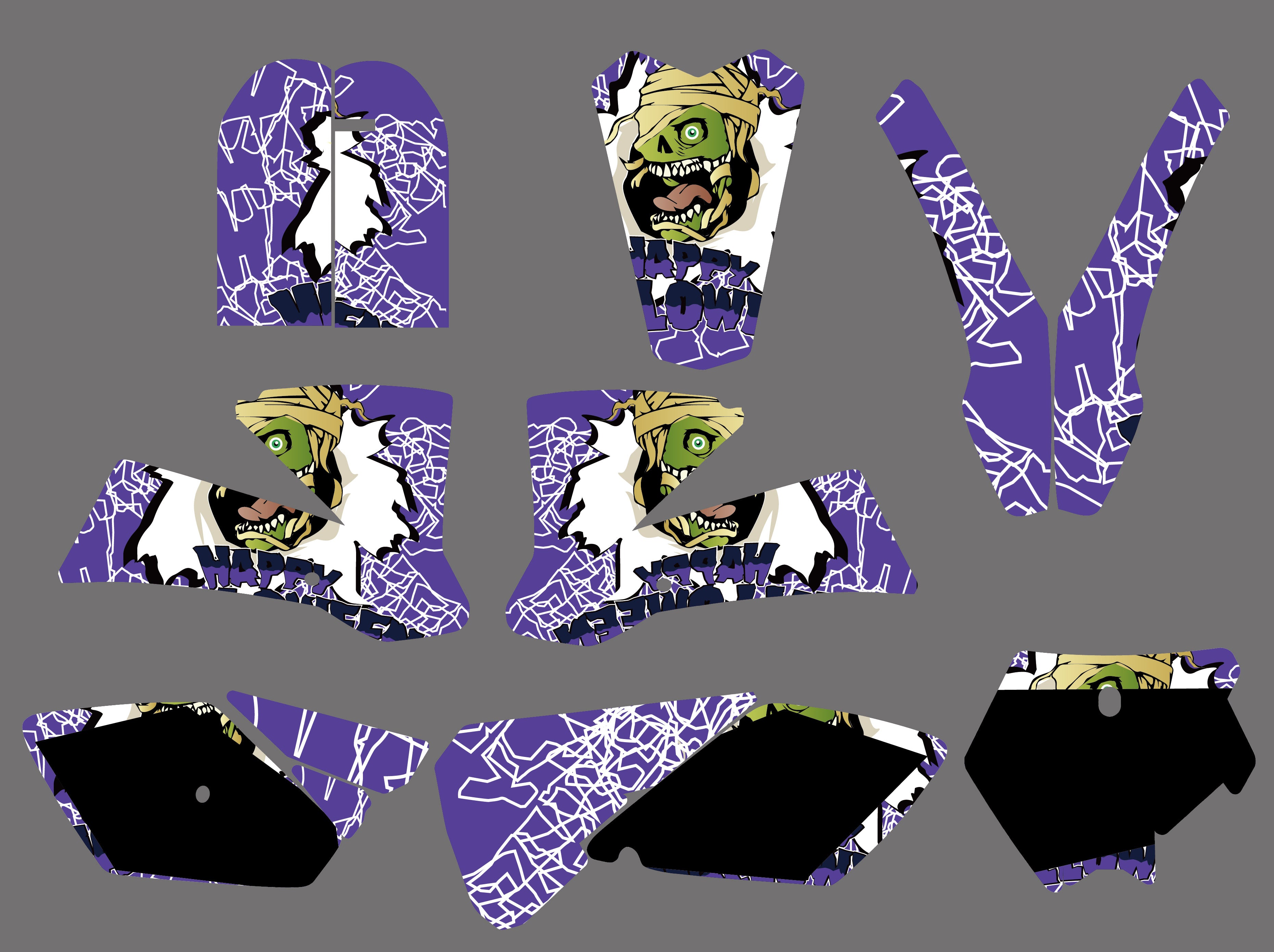 Motocross Graphics Background Sticker Decal Kits for KTM SX 85-105 2003-2005