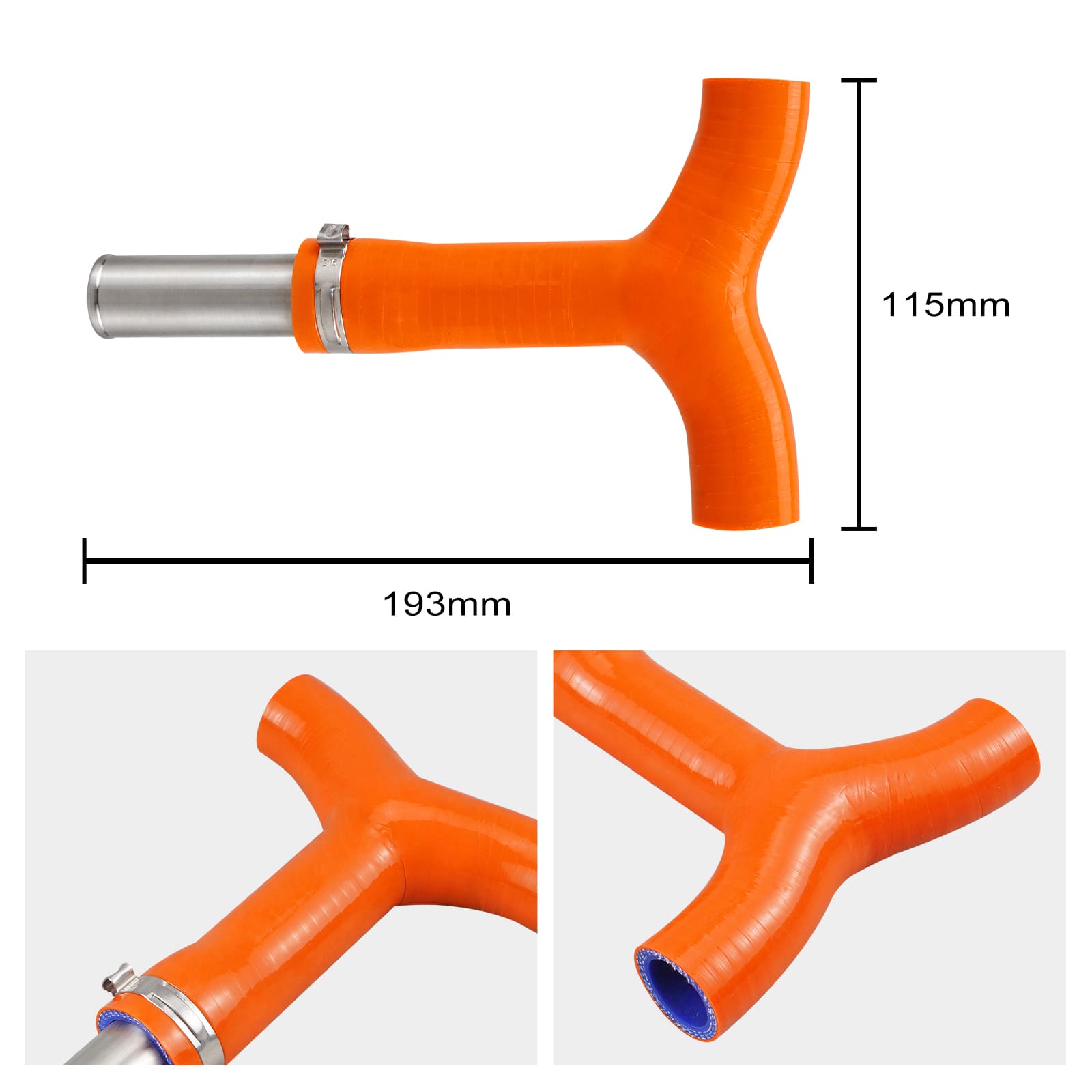 Frame T-Piece Radiator Hose Kit For KTM 125-500 XCW/EXC/EXCF 20-23 Husqvarna 125-501 TE/FE 20-23 GasGas