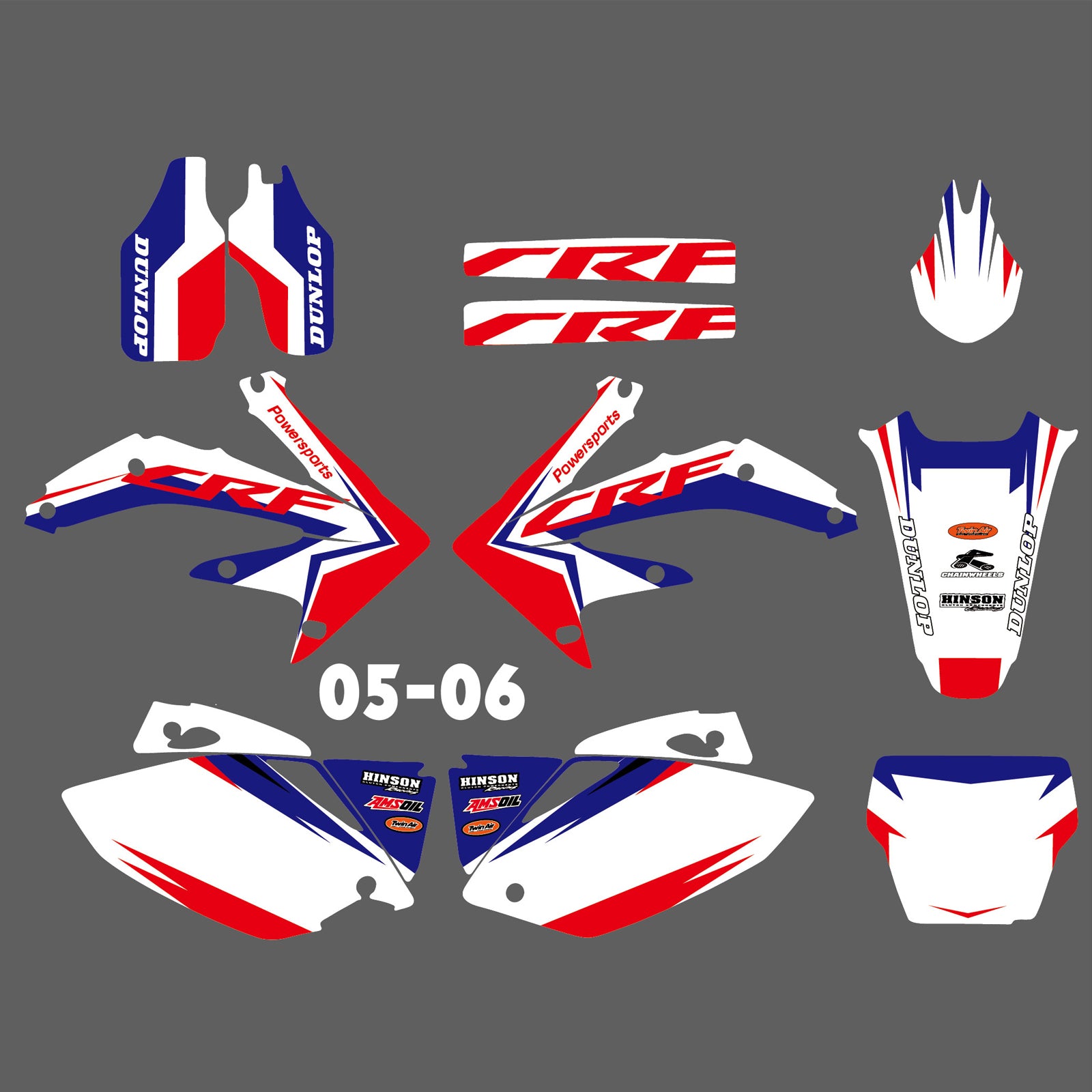 Motocross Graphics Decals Stickers For Honda CRF450R 2005-2006