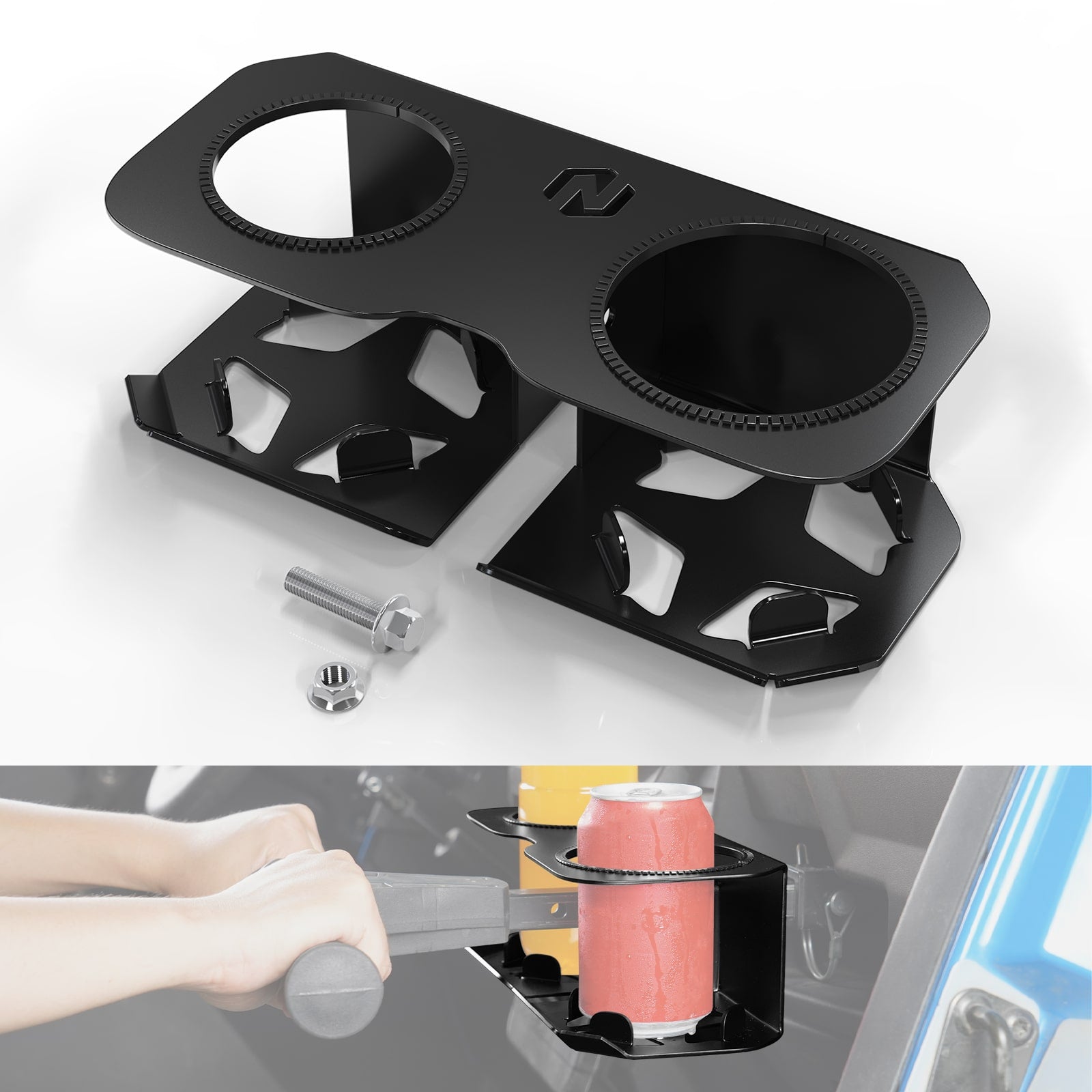 UTV Grab Handle Bar Drink Cup Bottle Holder For Polaris RZR XP 4 1000 Turbo 900 800