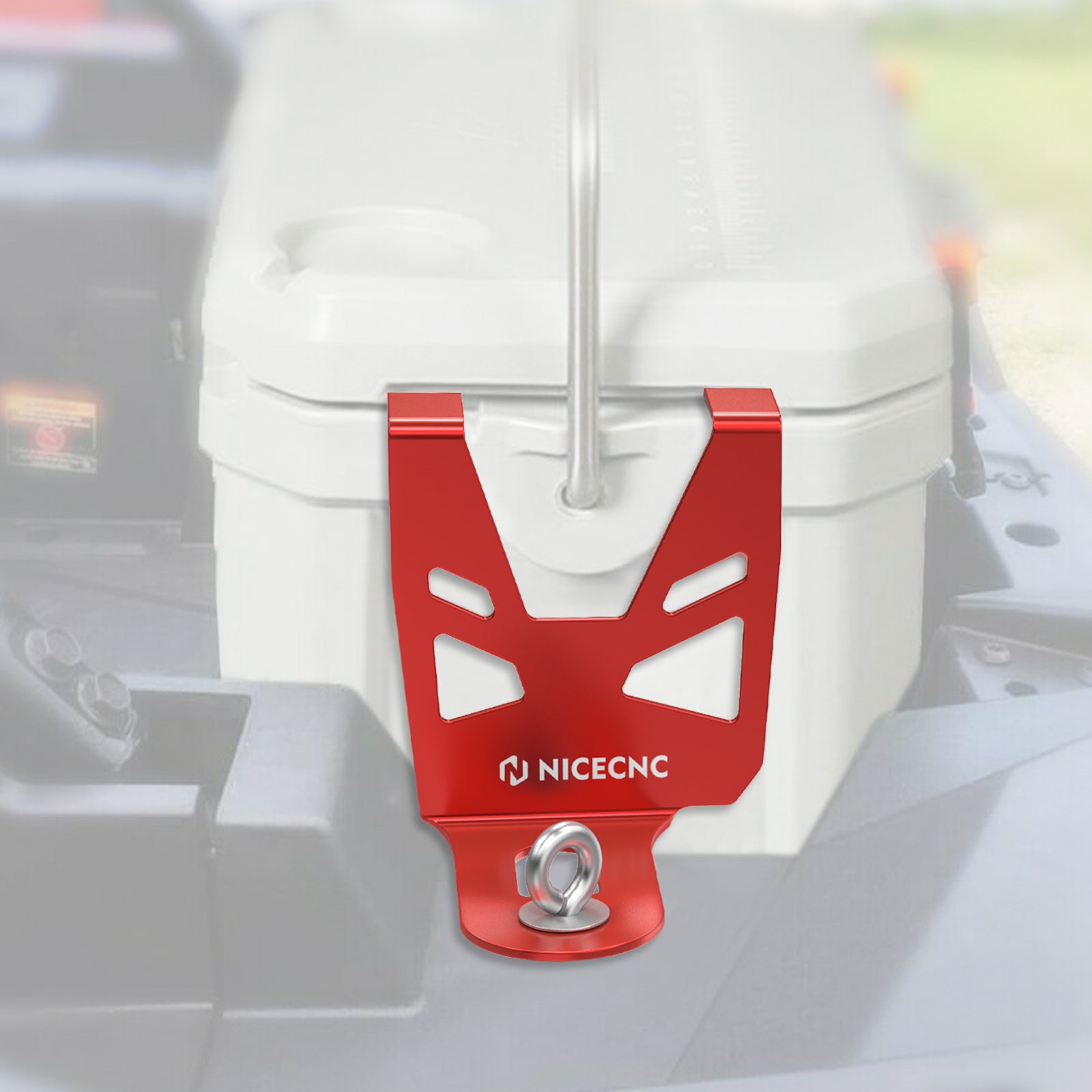 NICECNC 4 PCS RZR Ozark 26 Suportes de montagem do refrigerador compatível com Polaris RZR XP 1000 2018 2019 2020 2020 2021 RZR XP4 2018 2019 2020 2021 RZR TURBO 2020 2021 (não se encaixa no novo 2021 Ozark Trail Cooler)