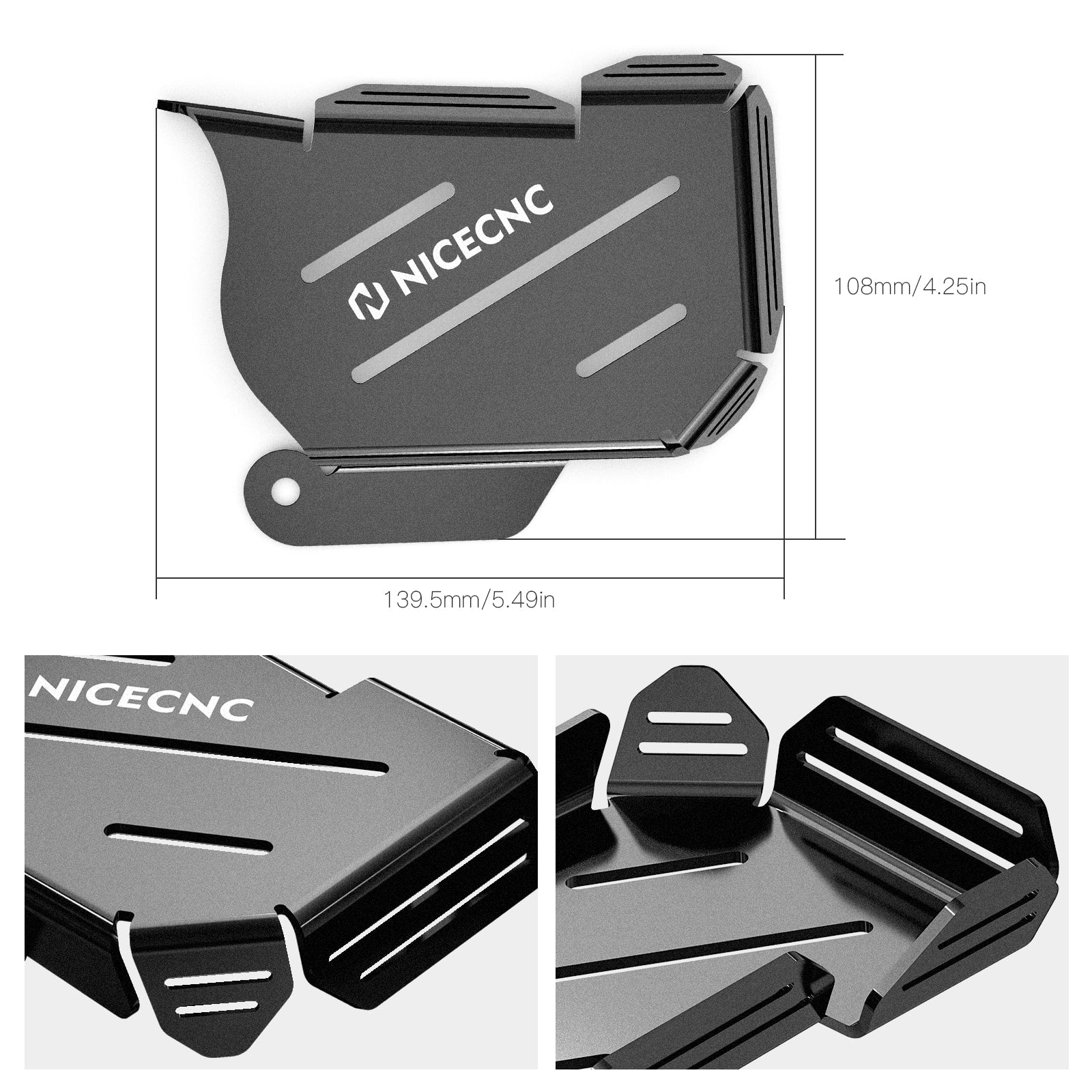 Aluminum Throttle Body Cover Guard Protector For Polaris RZR XP TURBO 2016-2018