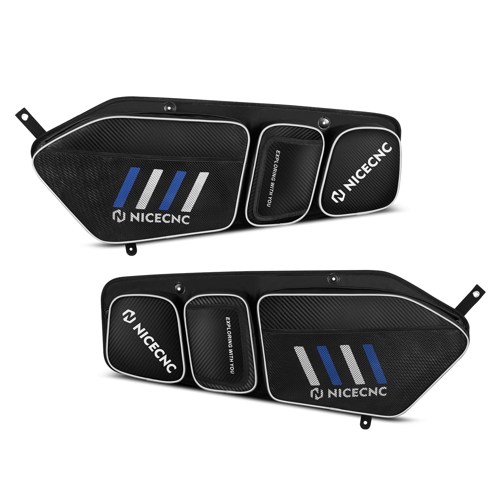 Upgraded Pair UTV Front Door Storage Bags For Polaris RZR TURBO R / PRO XP / PRO R