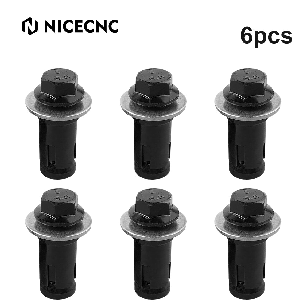 6PCS UTV Rock Slider Mounting Bolts Screws Kit For Polaris RZR XP 1000 14-22 RZR 900