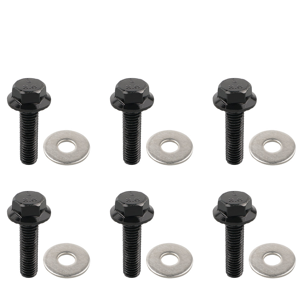 6PCS UTV Rock Slider Mounting Bolts Screws Kit For Polaris RZR XP 1000 14-22 RZR 900