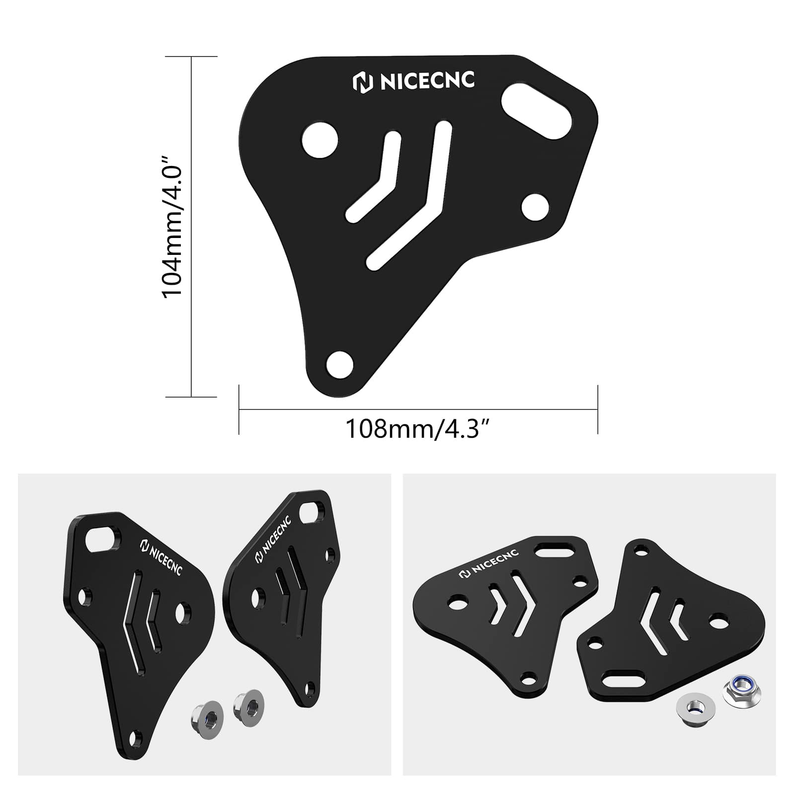 Left & Right Transmission Rear Mount Brackets For Polaris RZR XP TURBO 16-20 RZR XP 4 TURBO