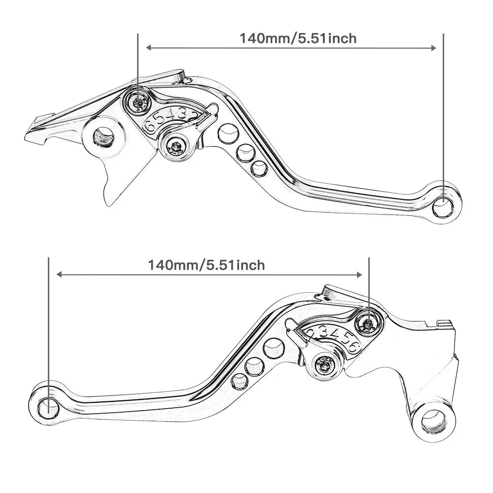 Aluminum Short Brake Clutch Levers For Kawasaki Ducati Aprilia