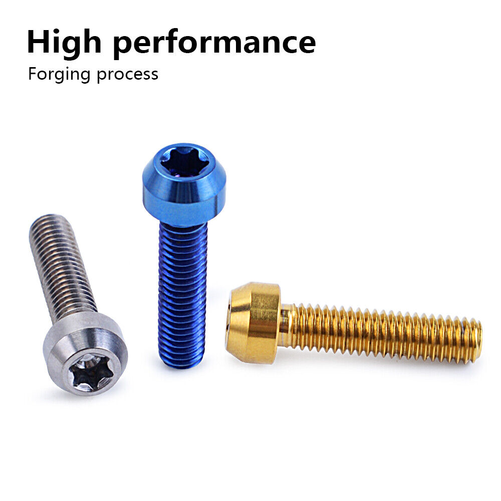 M6X25 Titanium Alloy Bolt Screw Set Universal For Motorcycles Handlebars Grips