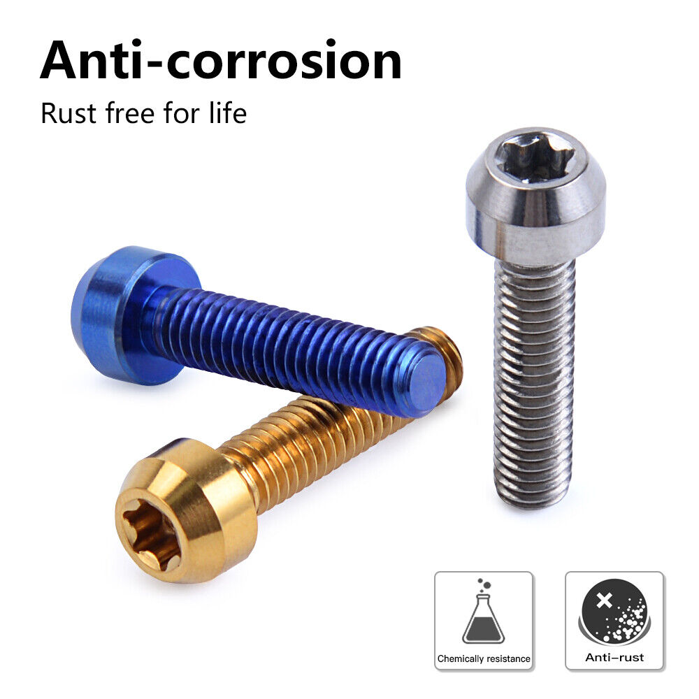 M6X25 Titanium Alloy Bolt Screw Set Universal For Motorcycles Handlebars Grips