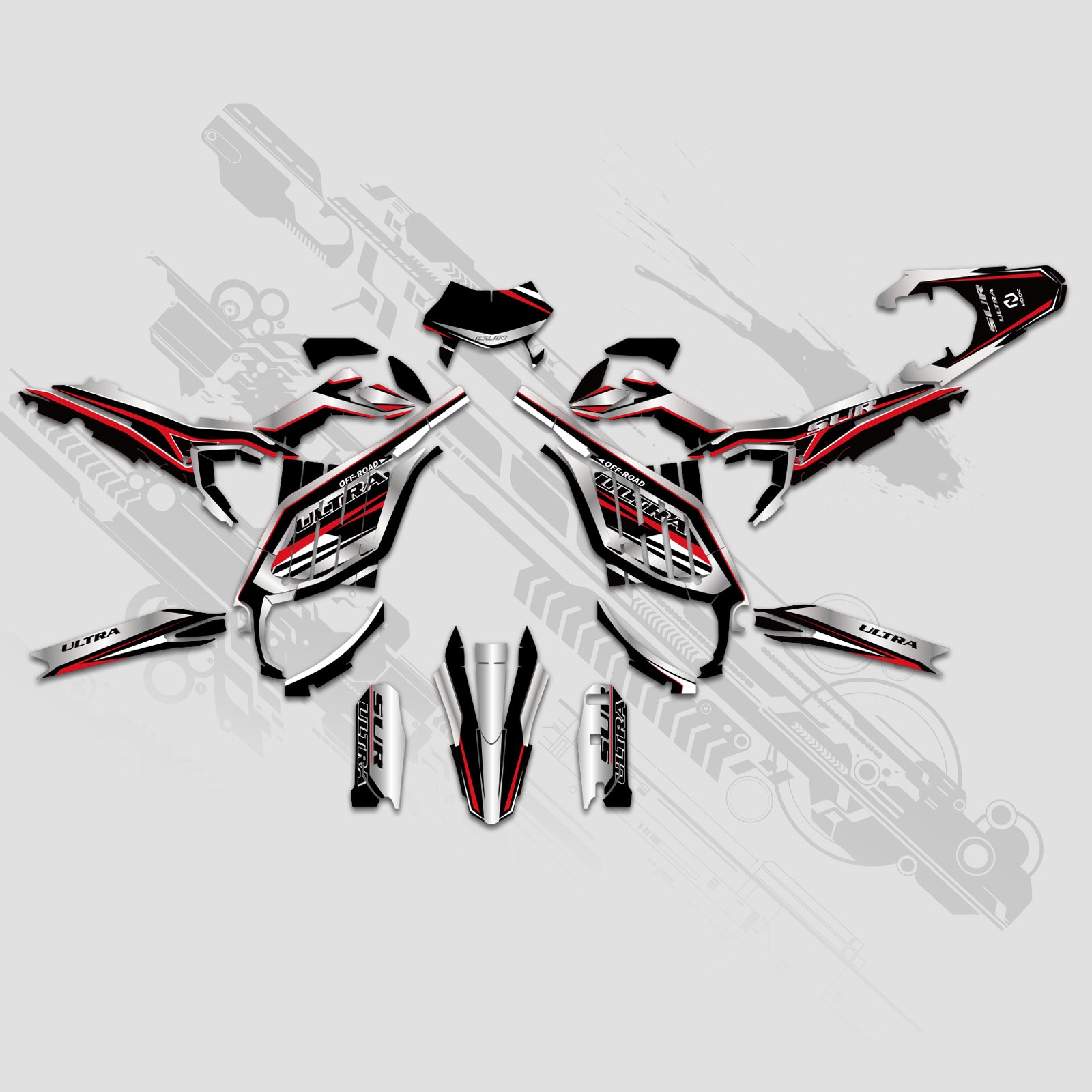 Motorcycle Full Graphics Decals Stickers Kit For Surron	Ultra Bee	ALL YEARS