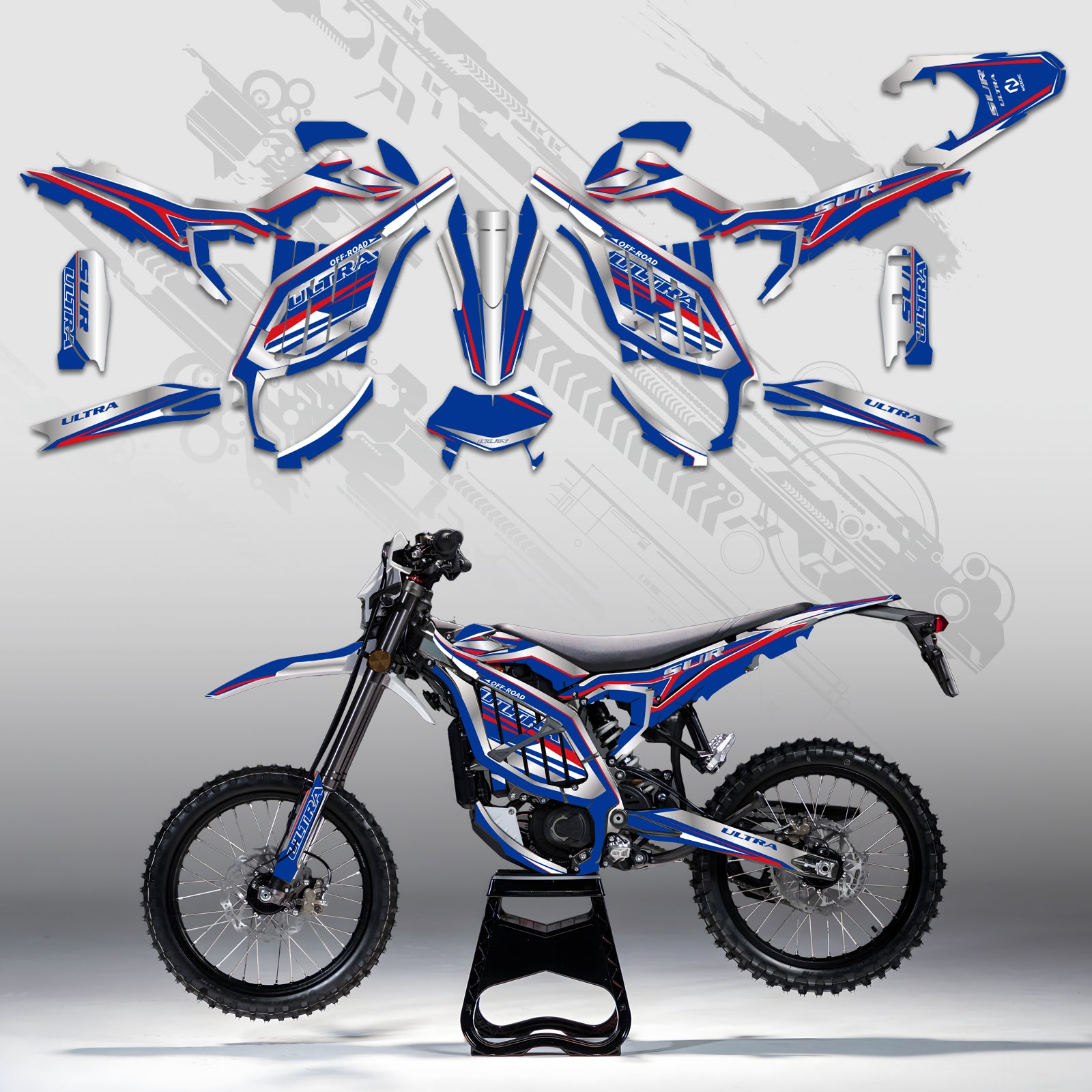 Motorcycle Full Graphics Decals Stickers Kit For Surron	Ultra Bee	ALL YEARS