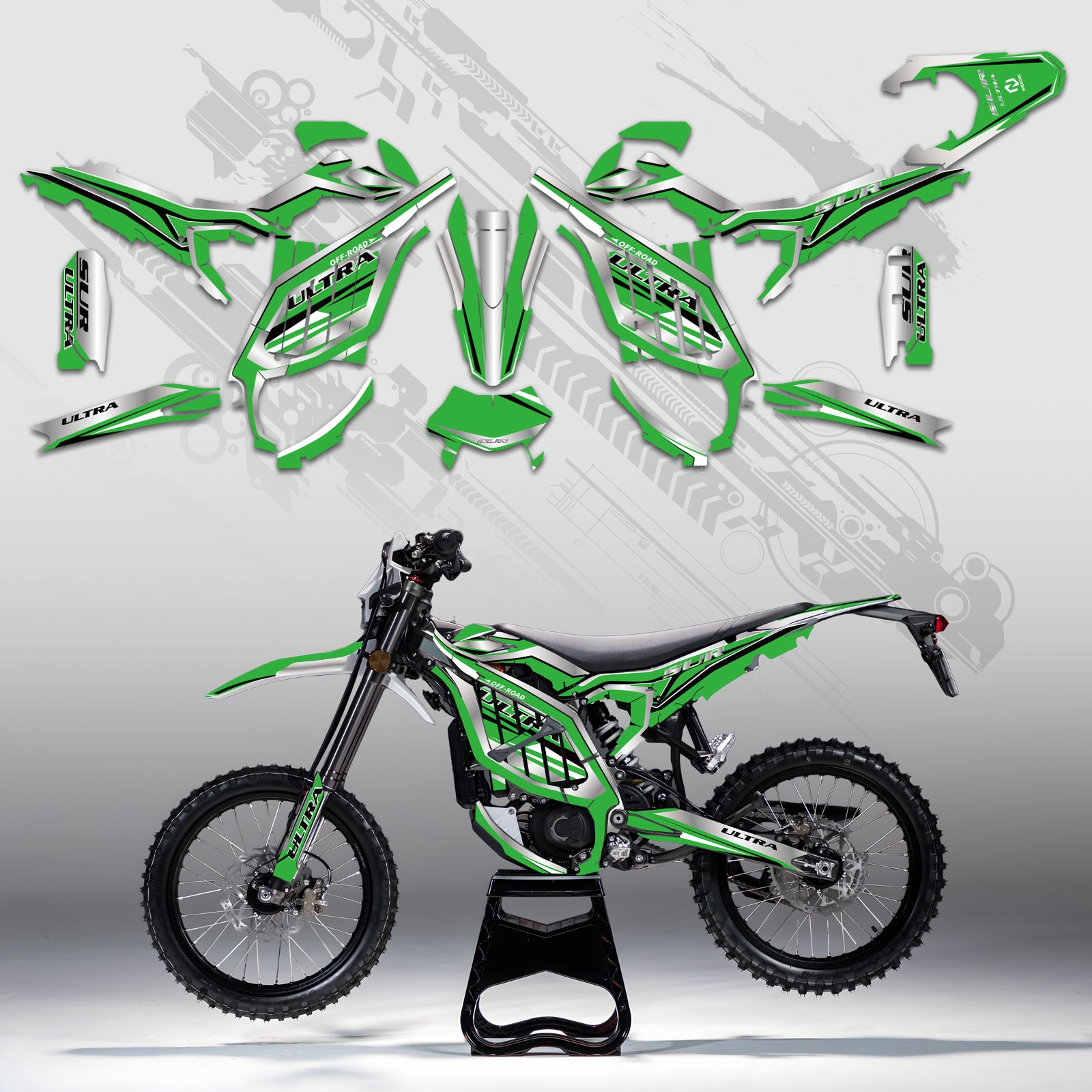 Motorcycle Full Graphics Decals Stickers Kit For Surron	Ultra Bee	ALL YEARS