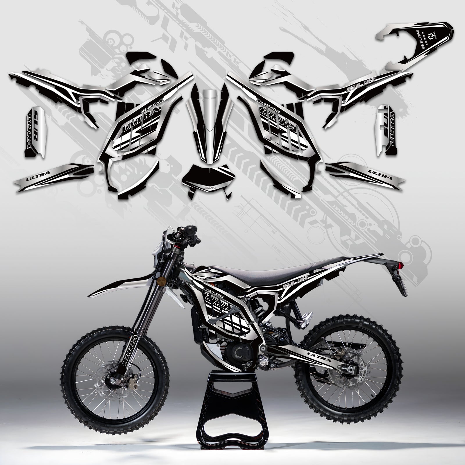 Electric Dirt Bike Full Graphics Decals Stickers Kit For Surron Ultra Bee ALL YEARS